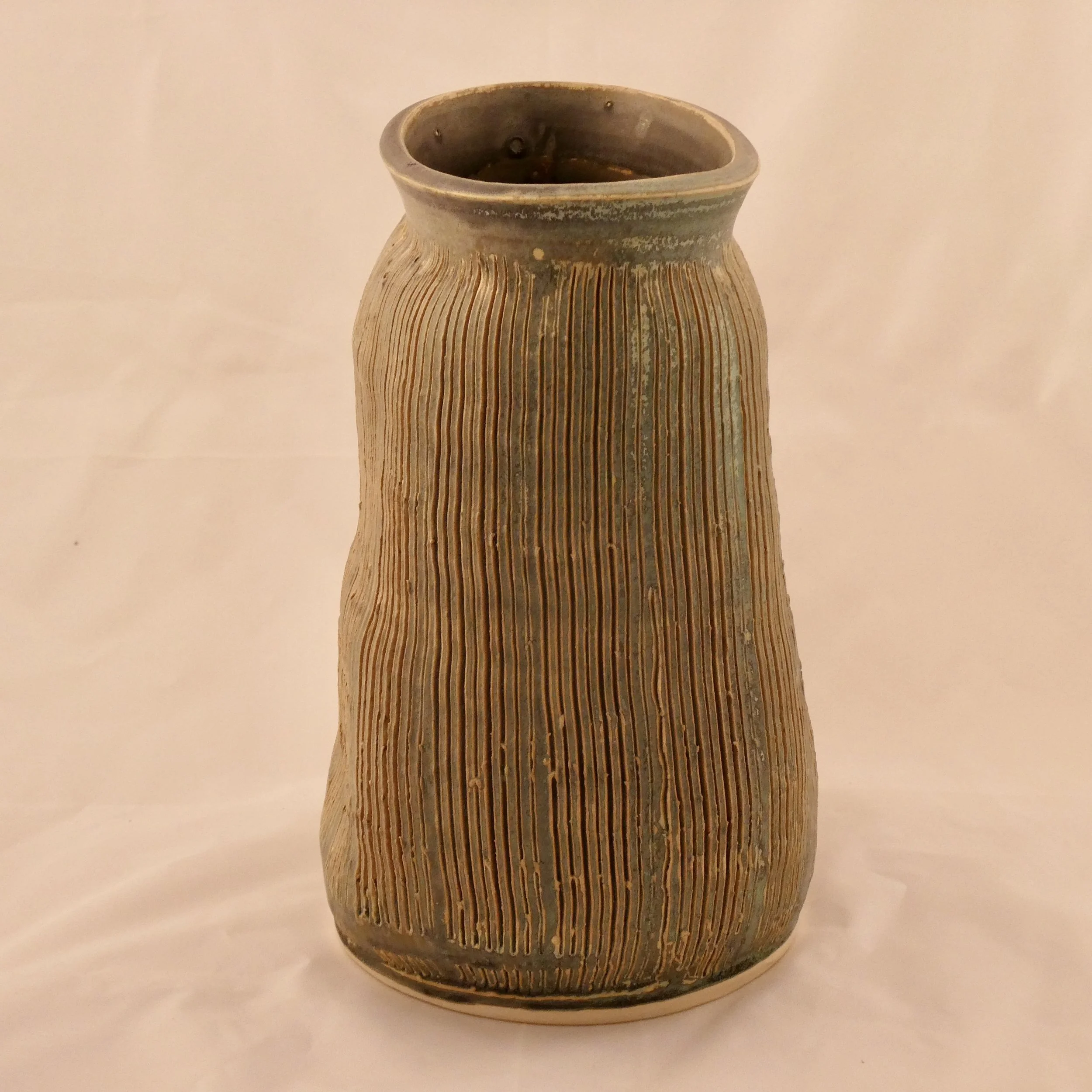 Large Rustic Green Vase.jpeg