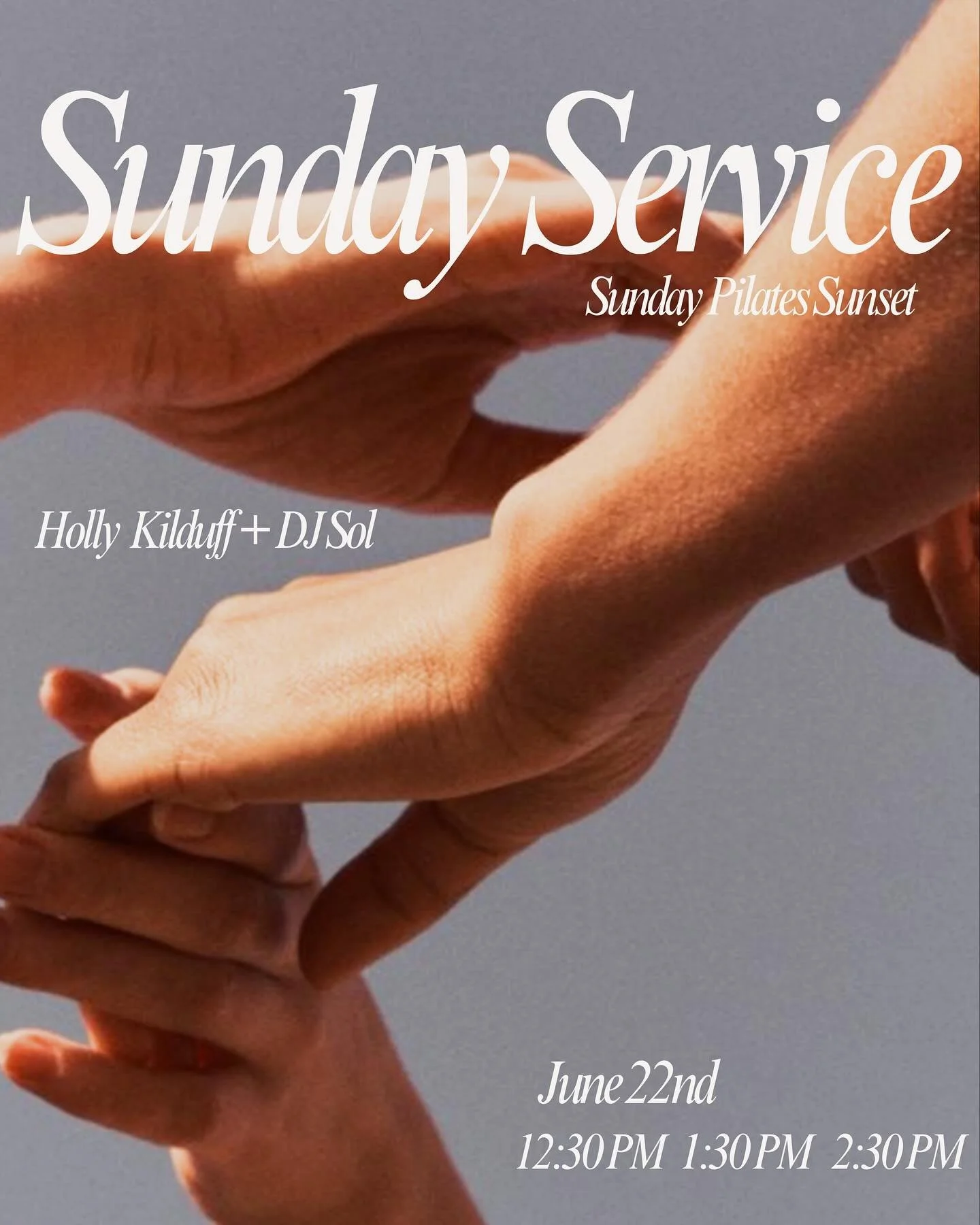 Sunday Service | June 22nd @pilatesby_holly 🕊️🤍

Please note this is not a beginner class. Link in bio for tickets.
