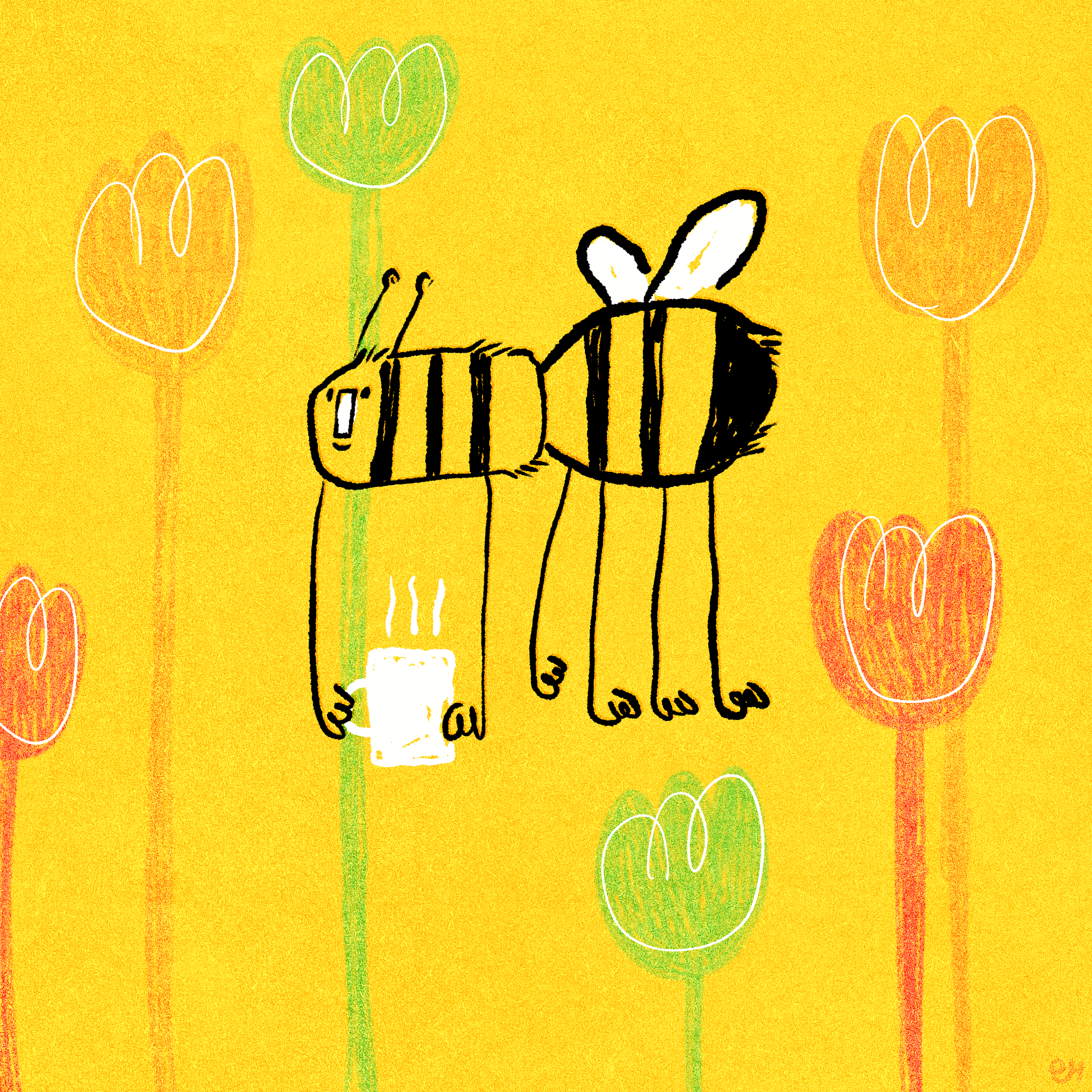 Coffee plants are a great food source for animals… Bees get an extra buzz from coffee plants, as even the flower's nectar contains caffeine