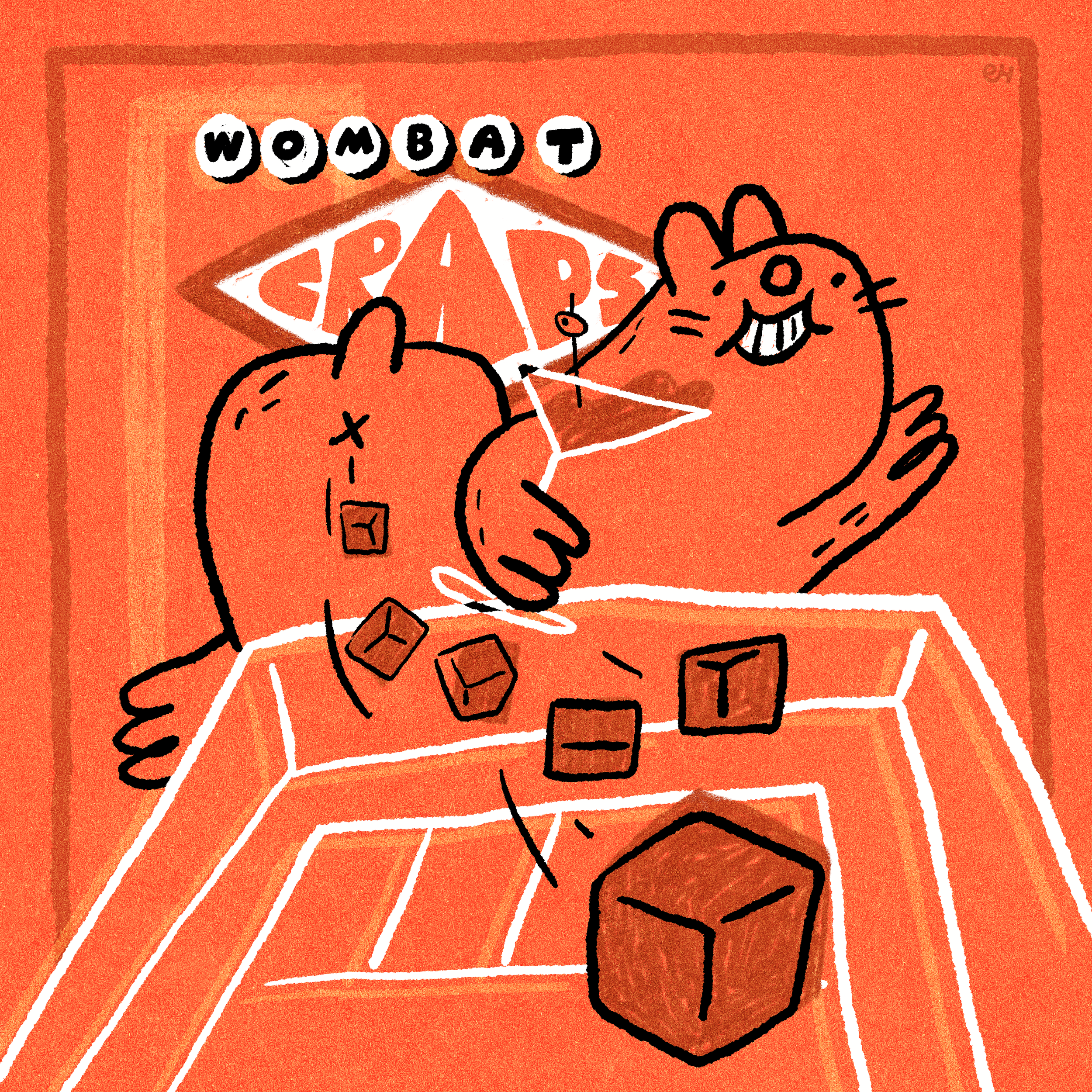 Wombat poop is cube-shaped