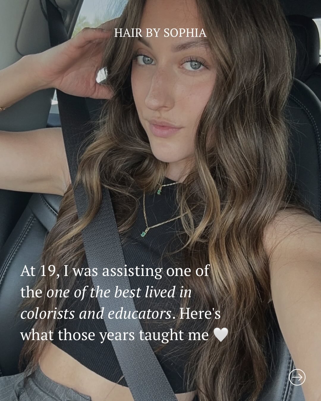 Not everyone gets to learn from the best. I did, and I don&rsquo;t take that lightly 🤍

I was 19 when I started assisting one of the best lived in colorists and educators in the country. I wasn&rsquo;t just washing hair and handing foils... I was wa