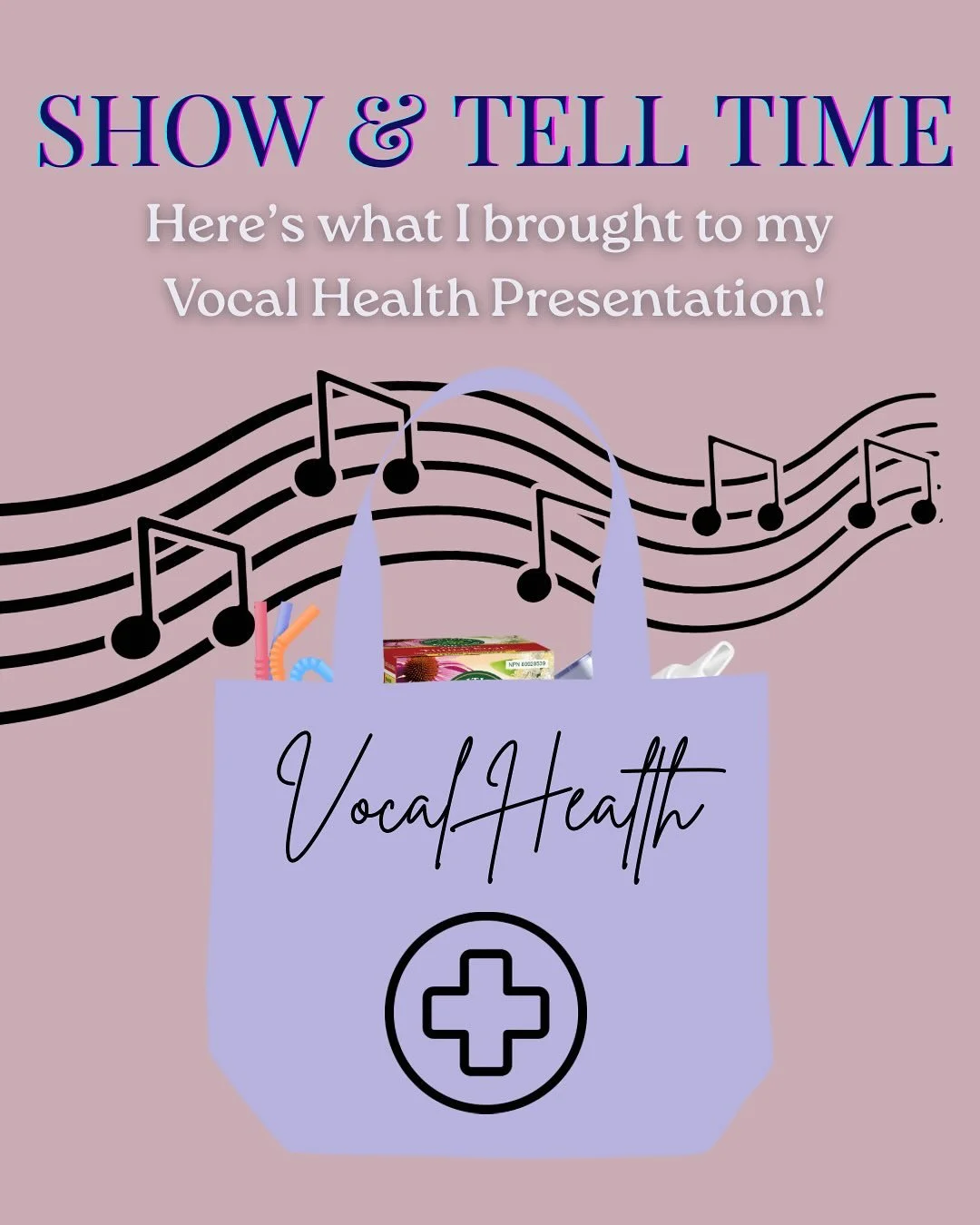 Vocal Health Show &amp; Tell! 🎶

Here&rsquo;s what I brought in my Vocal Health Goody Bag for my recent presentation: tools that support hydration, comfort and care for the voice. 

💧Nebulizer &amp; steamer: for direct surface hydration. Did you kn