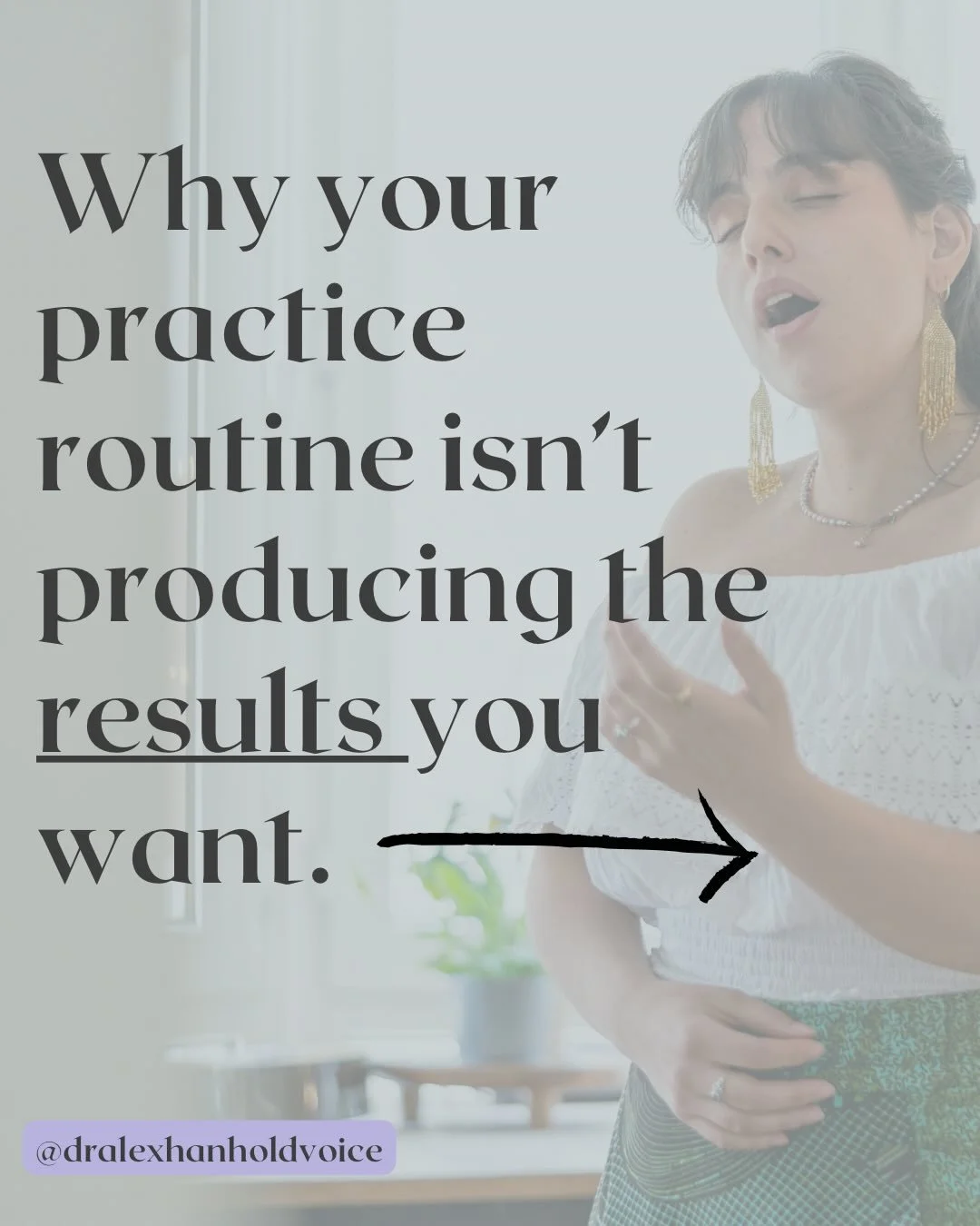 Let&rsquo;s talk about your practice routine for a second&hellip; 👀
Is it actually helping you improve, or are you unintentionally holding yourself back? 

Inside this post are 3 major practice habits I see all the time as a voice teacher - and what