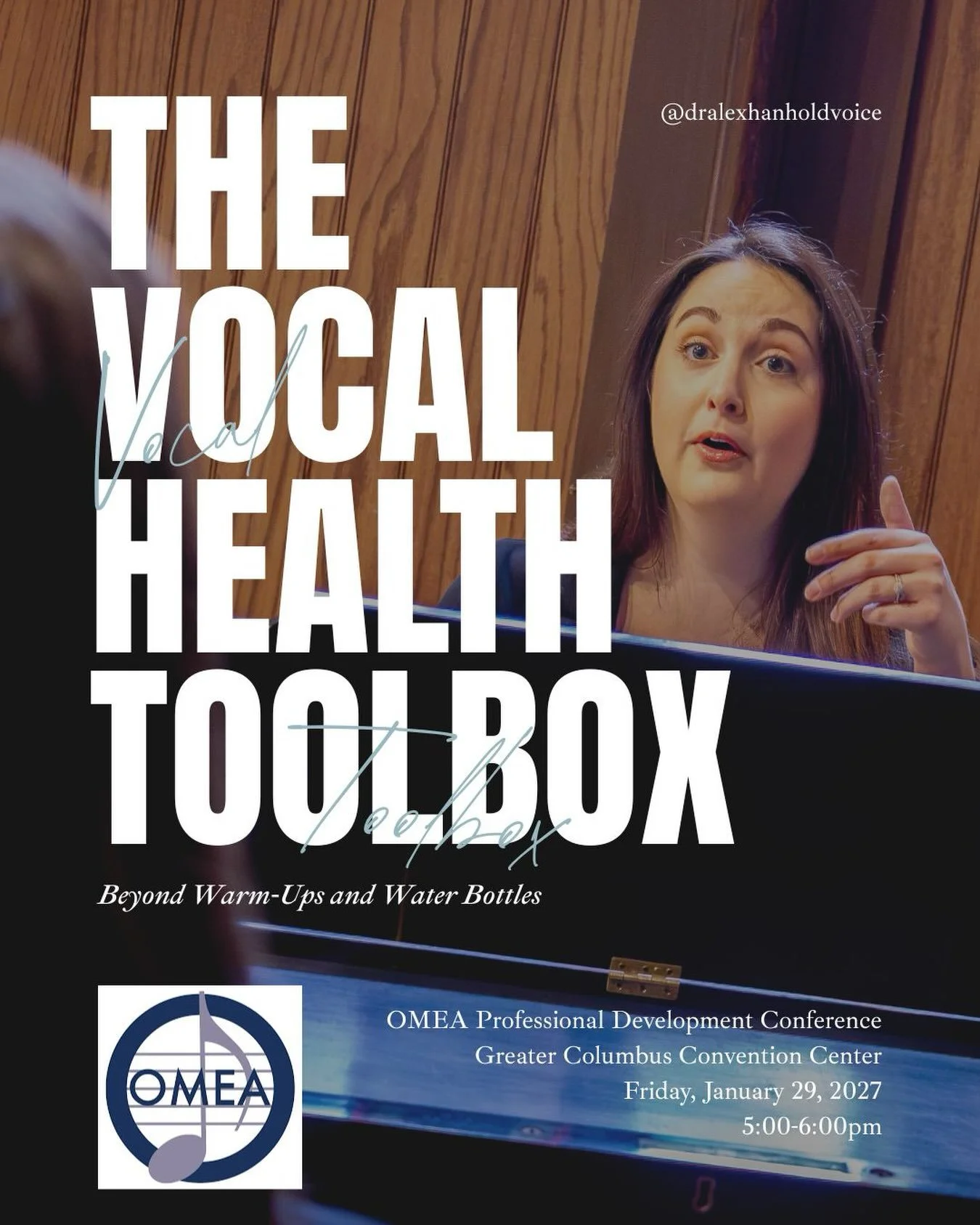 I&rsquo;m incredibly grateful to announce that I&rsquo;ll be returning to the OMEA Professional Development Conference this coming year! 🎶

I&rsquo;ll be presenting &ldquo;The Vocal Health Toolbox: Beyond Warm-ups and Water Bottles,&rdquo; a practic