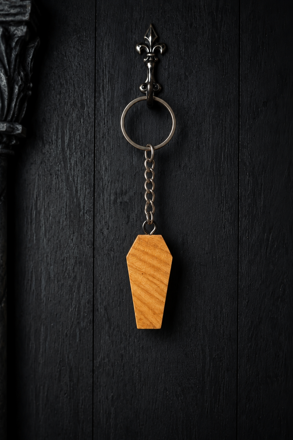 Coffin-Keychain-Golden-Wood-Hanging-Standard.png