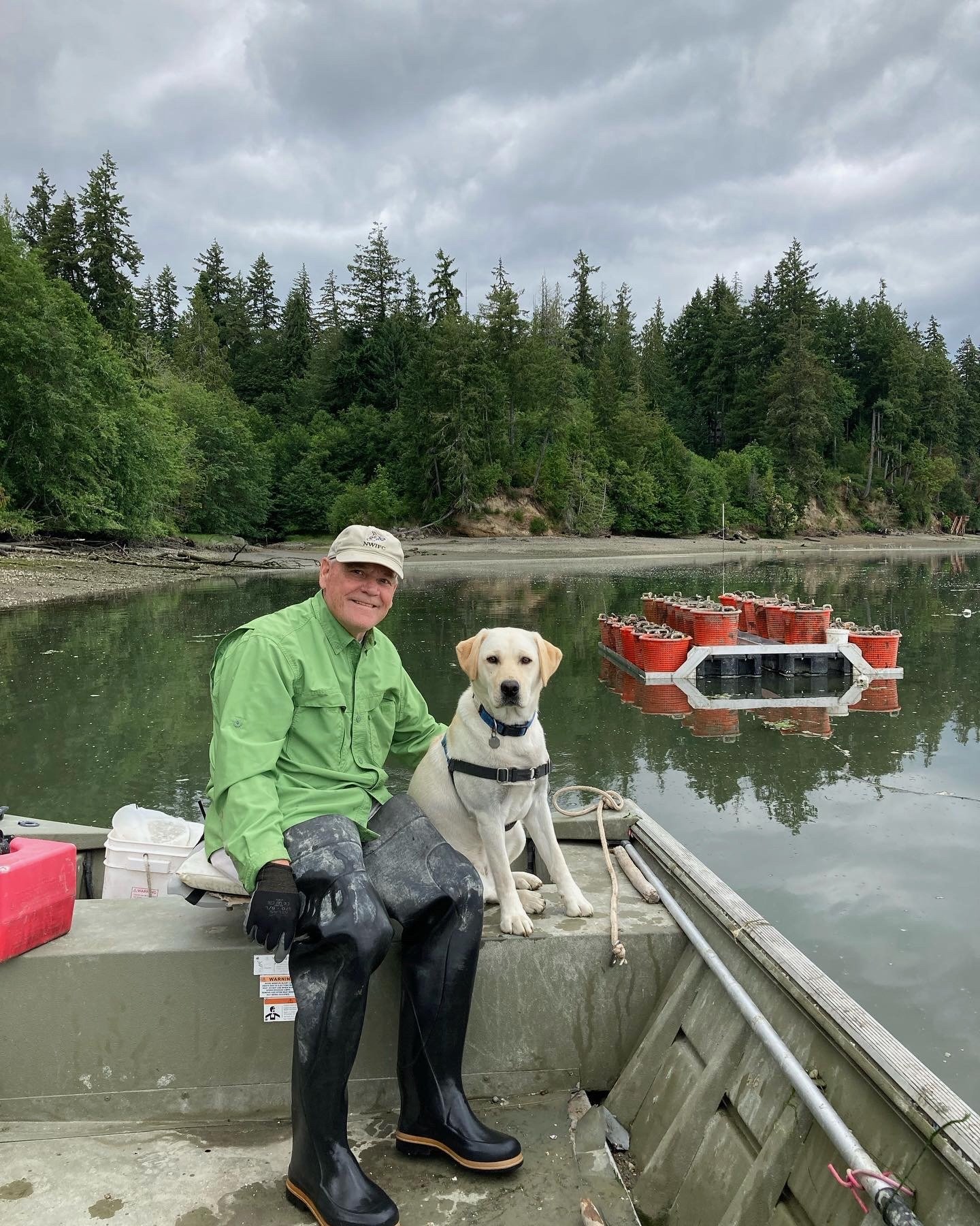 Duane and Kuma in boat.jpeg