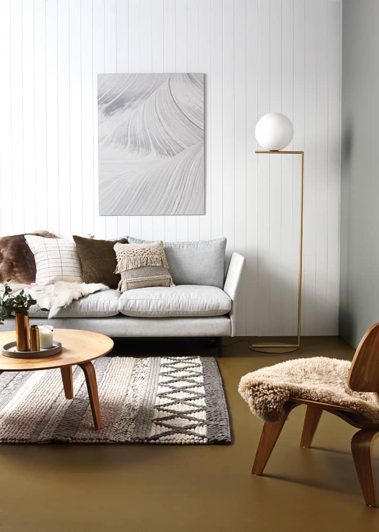 Dulux Studio Shoot: Dulux Rawene on Floor, Dulux Okarito on Wall