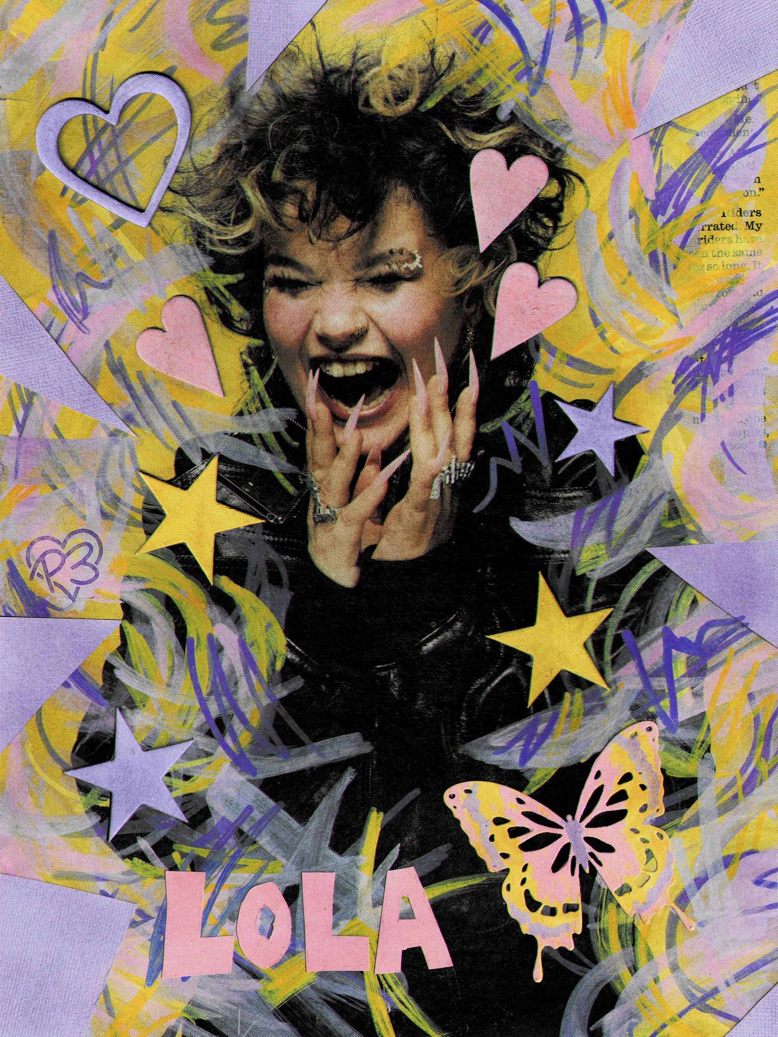 LOLA Mixed Media Poster