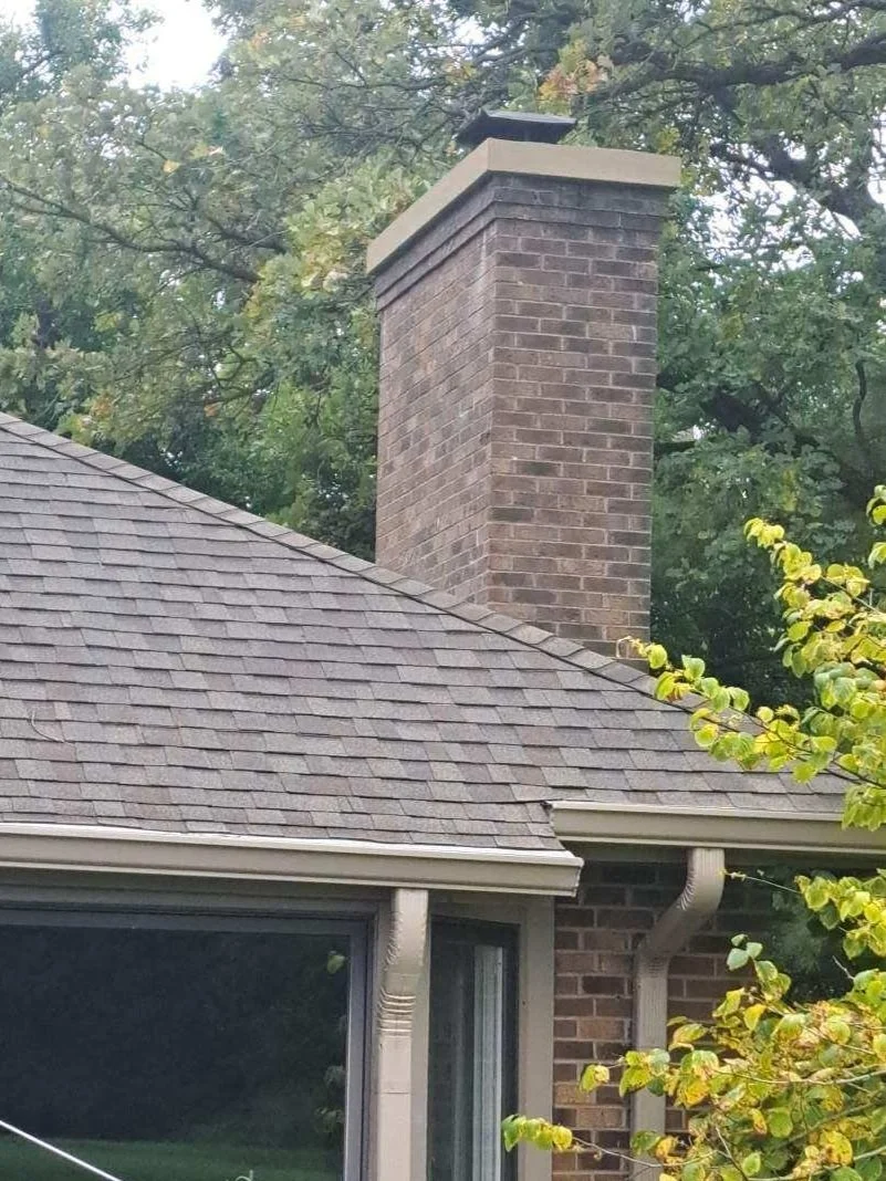 chimney rebuild, crown, poured concrete, new cap, cap replacement, mason, masonry, tuck potting, brick