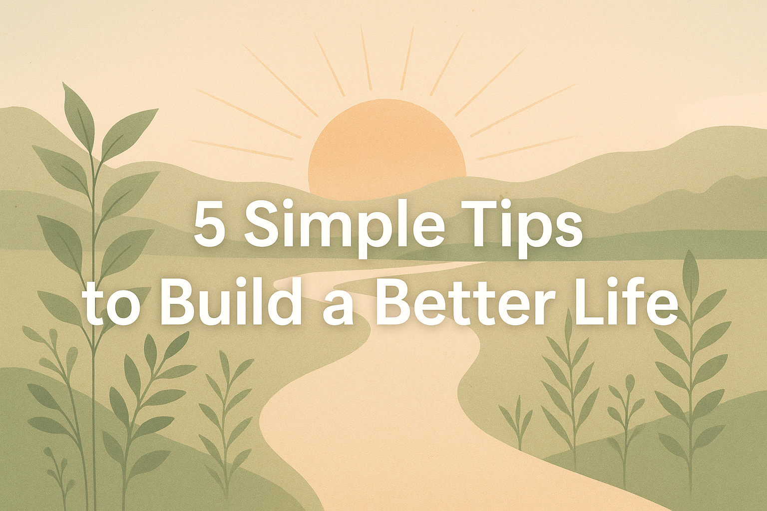 🌿 5 Simple Tips to Build a Better Life (Starting Now)