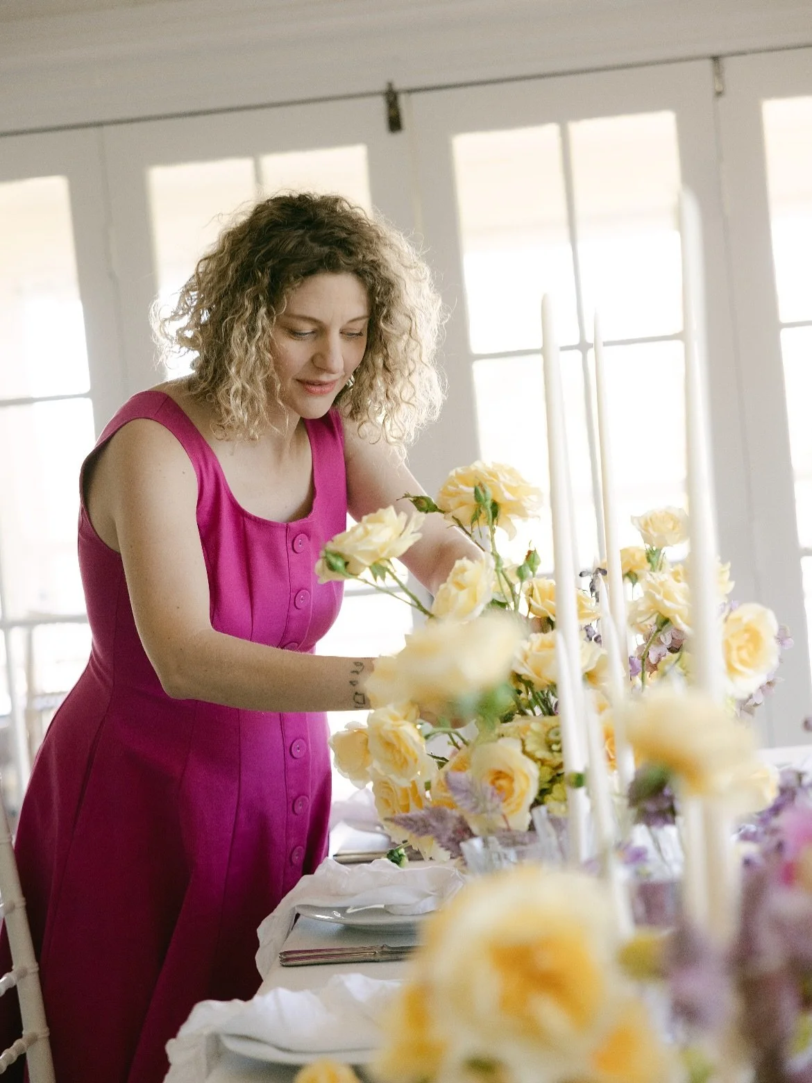 Whimsical romance the Wildplay Flora way. This dreamy tablescape was designed to make hearts skip a beat with soft candlelight, playful pops of colour and blooms layered with intention. We understand that romance isn&rsquo;t just a feeling-it&rsquo;s