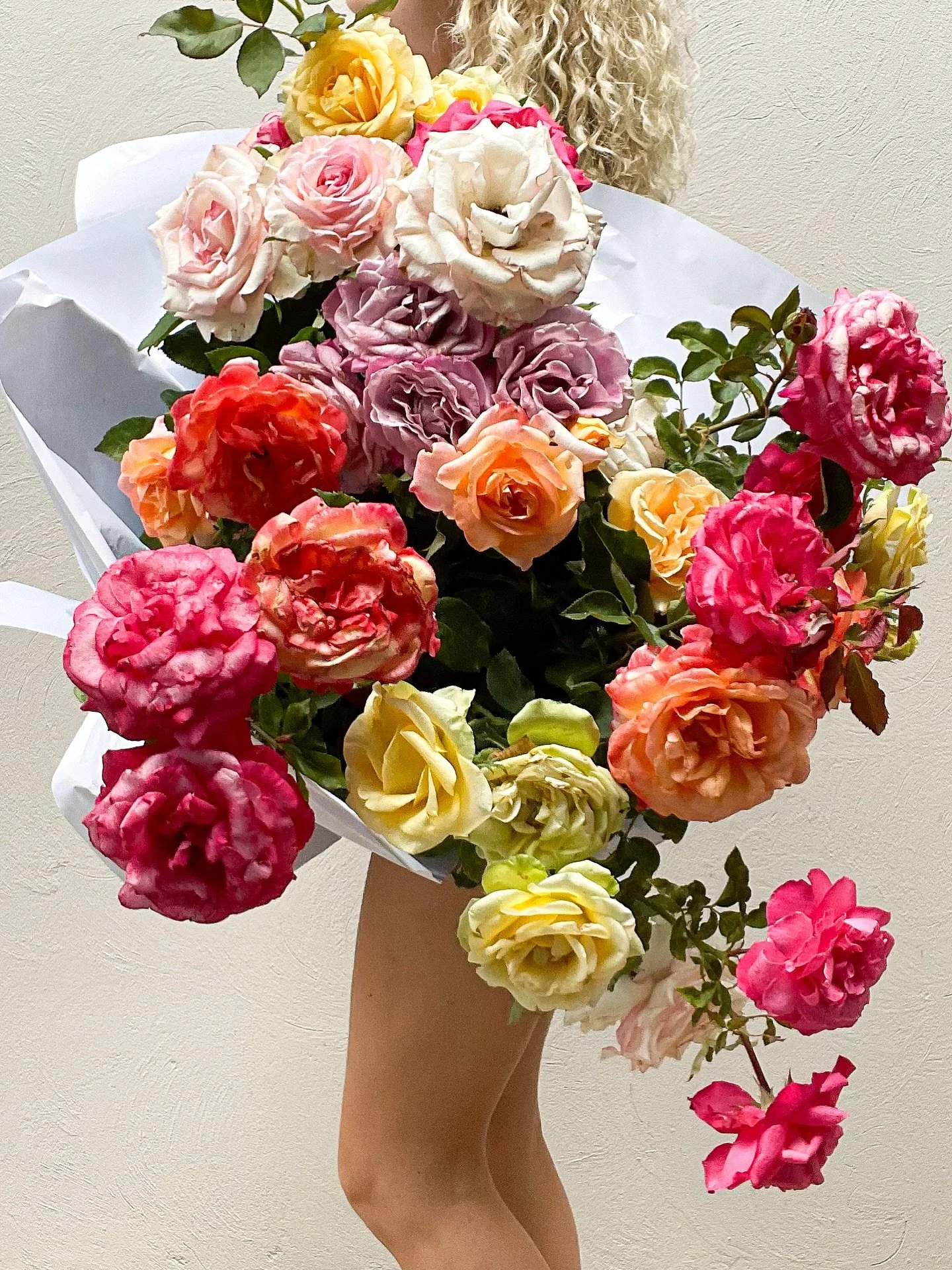 The most memorable garden roses picked for Mikayla&rsquo;s wedding a couple of years ago. This time of year sees the best of the best Australian-grown roses, and we encourage all of our wedding clients to go with what is seasonal and looking most inc