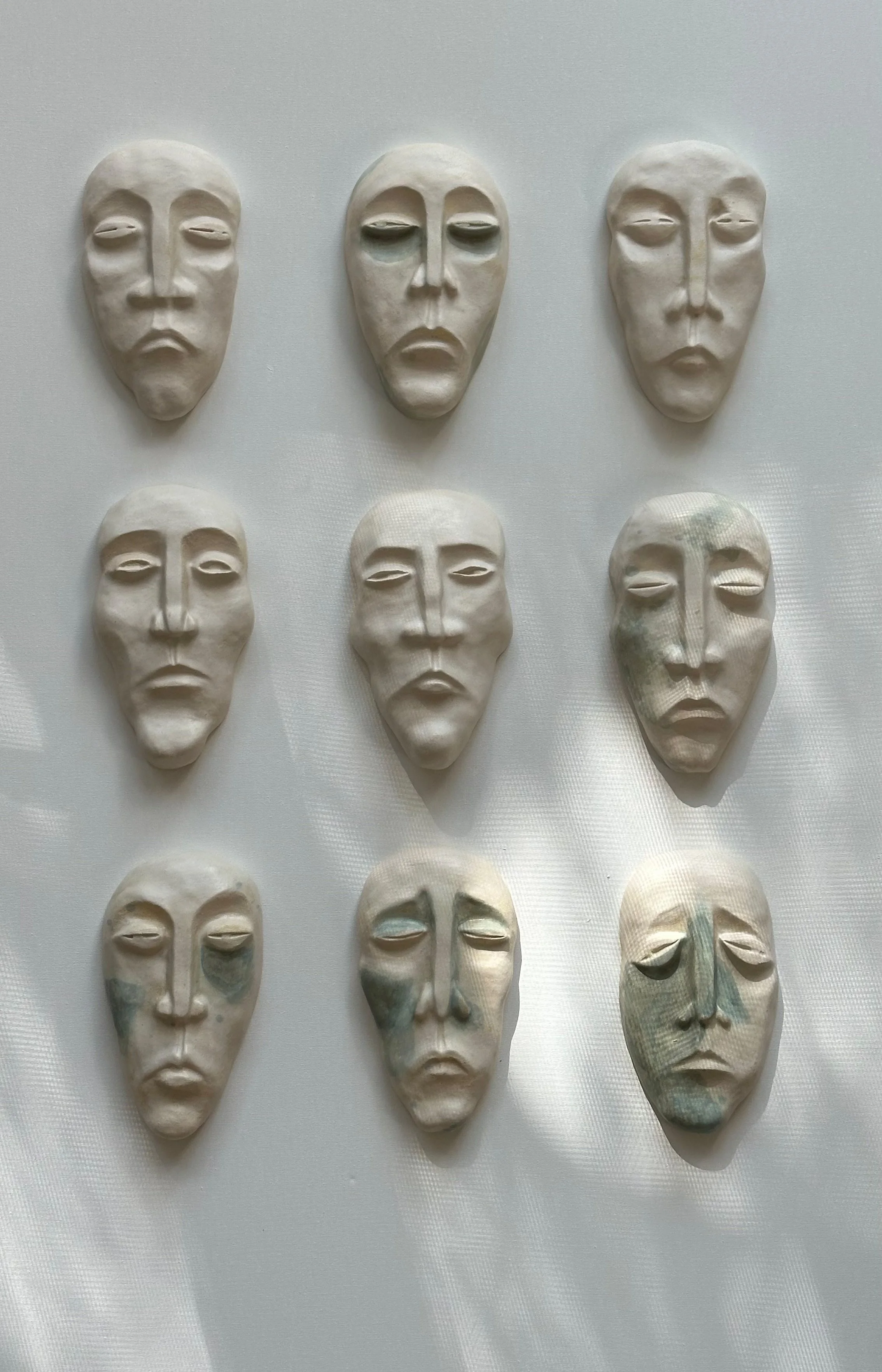 Series ceramic masks "Untitled (Faces)"