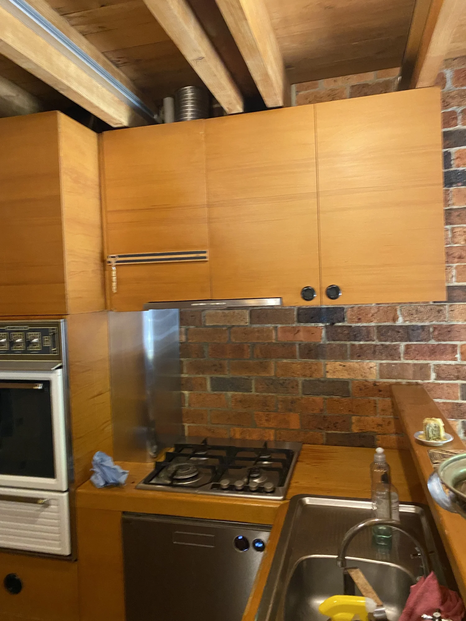 Original timber kitchen joinery in a Melbourne interior