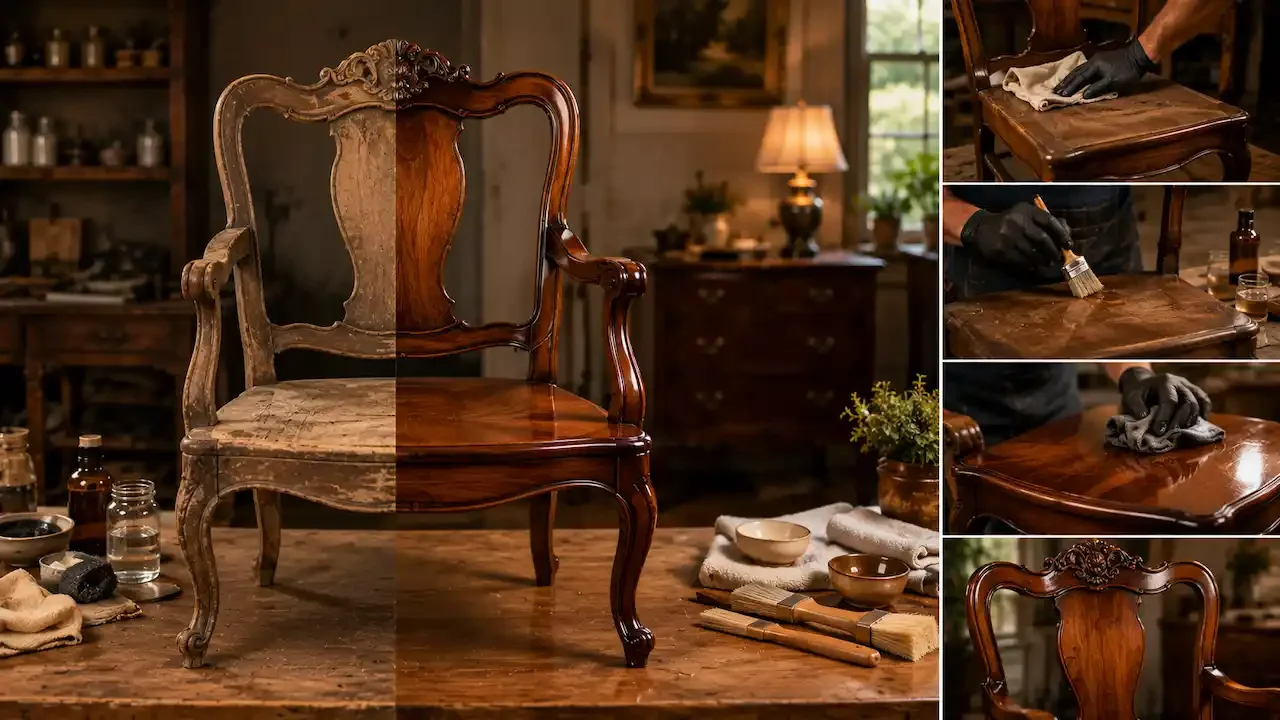 What Is the Safest Way to Refinish Antique Timber Furniture Without Damaging the Wood Grain
