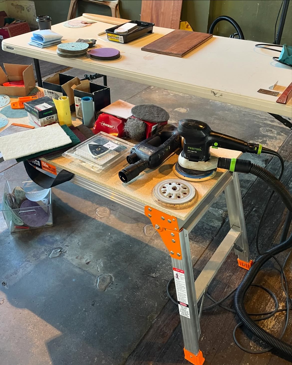 Richard at an authentic furniture restoration workshop
