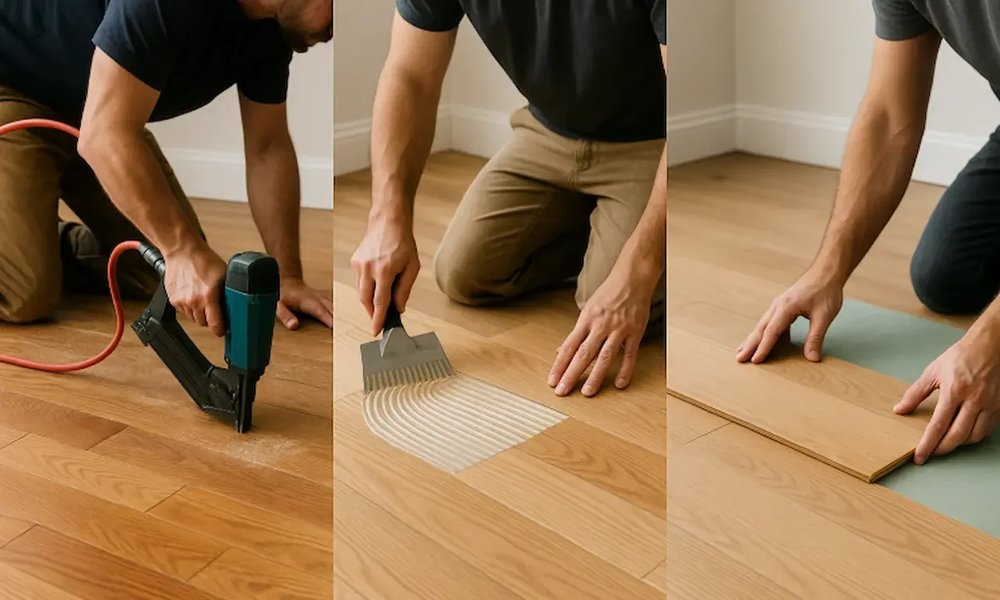 Timber floor installation and finishing work