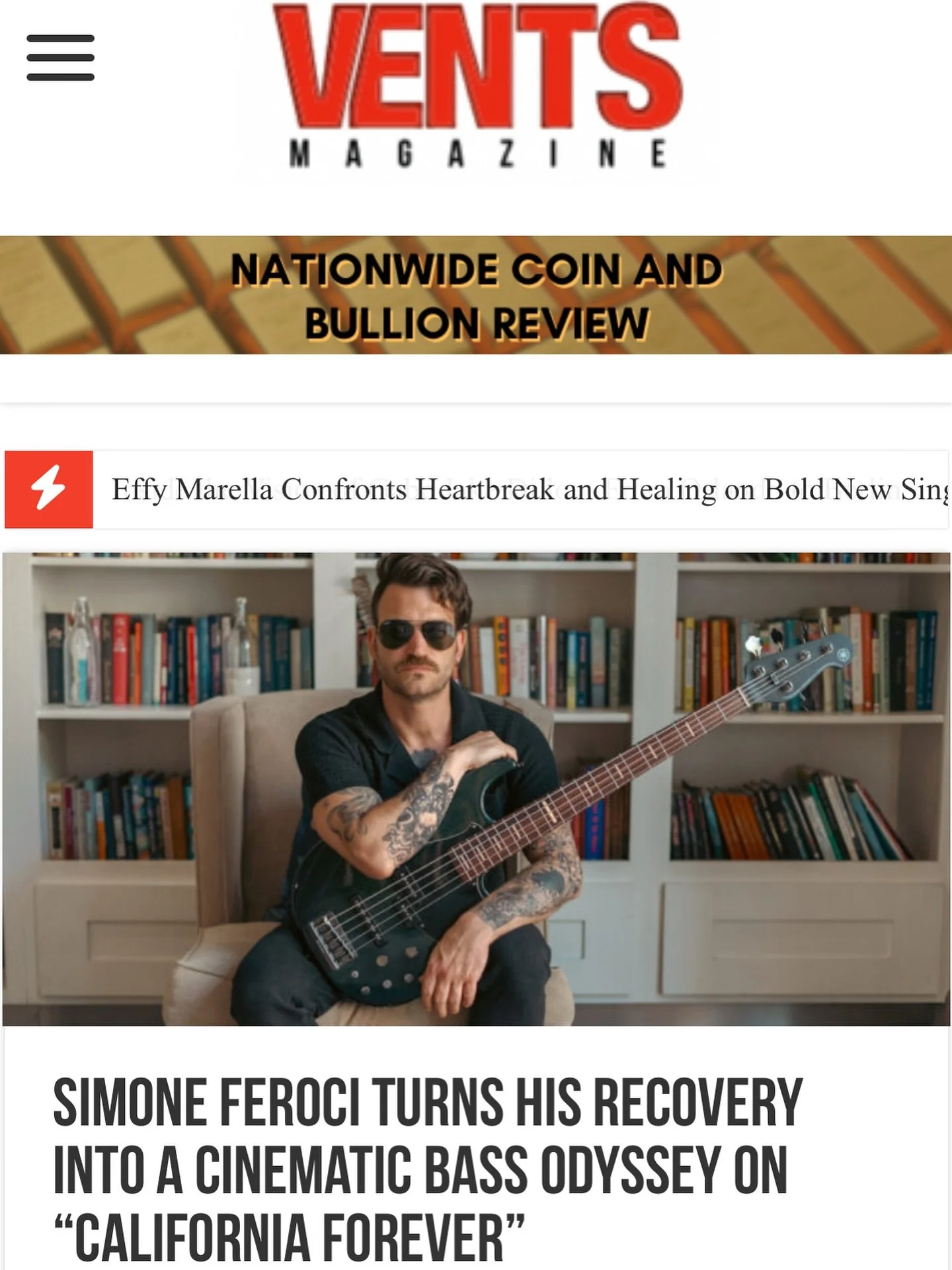 Thank you @ventsmagazine for your review of #californiaforever ! Y&rsquo;all make sure to check it out! #musicreviews #newsong2025❤️💯🔥 #ɪɴᴅᴇᴘᴇɴᴅᴇɴᴛᴀʀᴛɪsᴛ #musicmag #newsinglerelease #checkitout⏮️⏸⏯️ #californiaforevergoodbye #reviewsmatter #upcomin