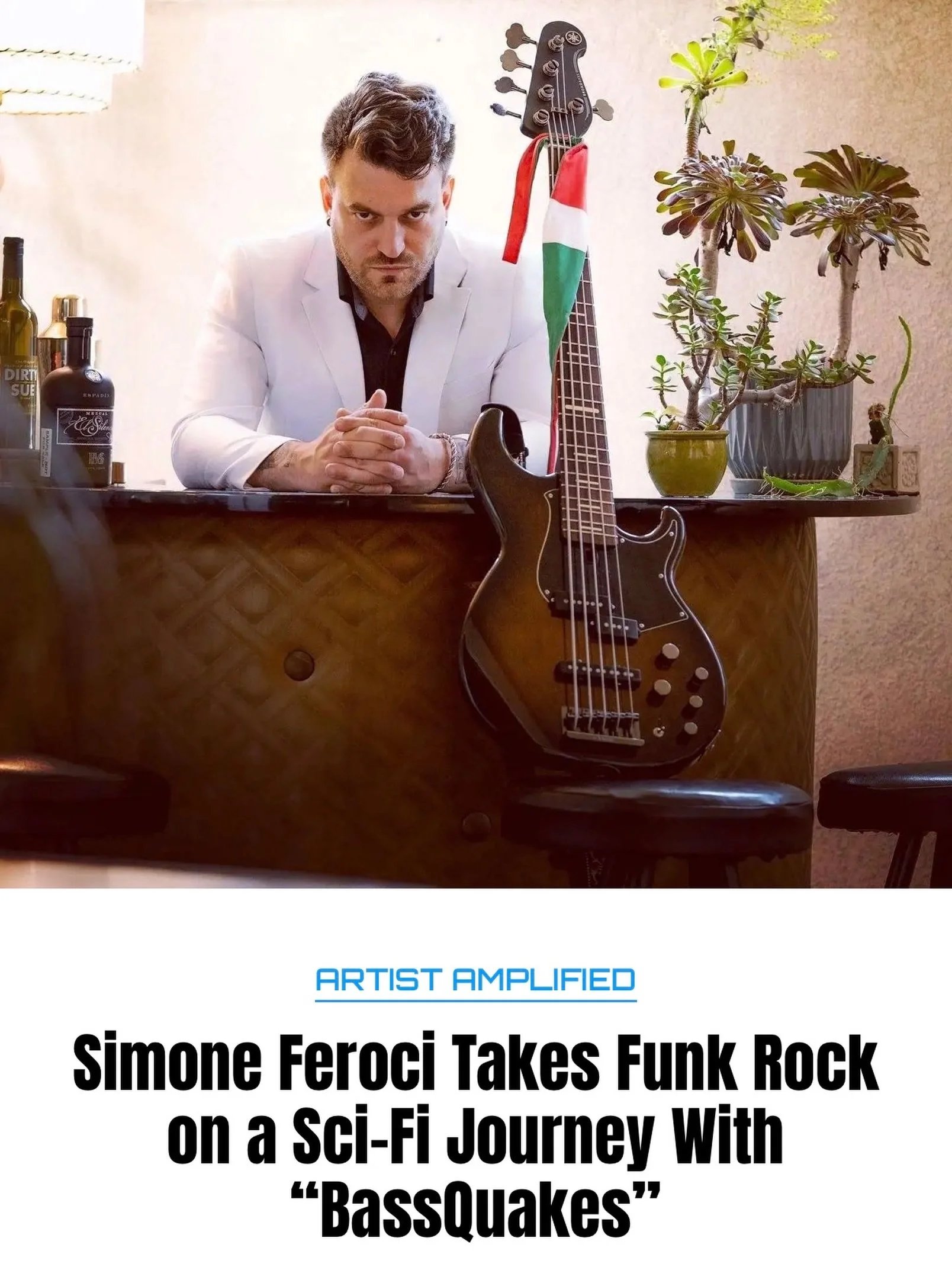 Thank you for this article @limitlessmedianetwork ! #bassistsofinstagram #basspress #bassquakes #presscoverage #slapbassgroove