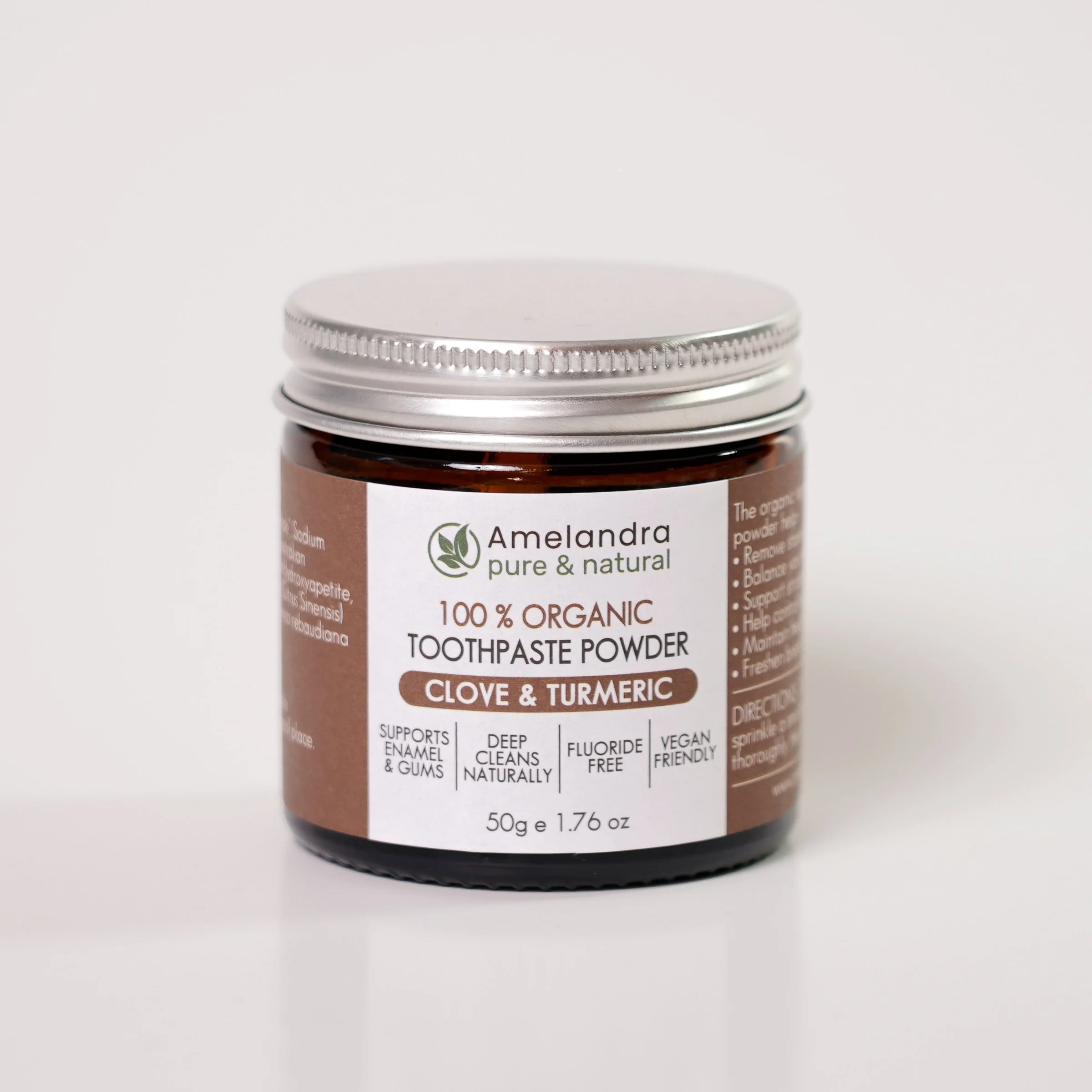 Organic Toothpaste Powder - Clove & Turmeric