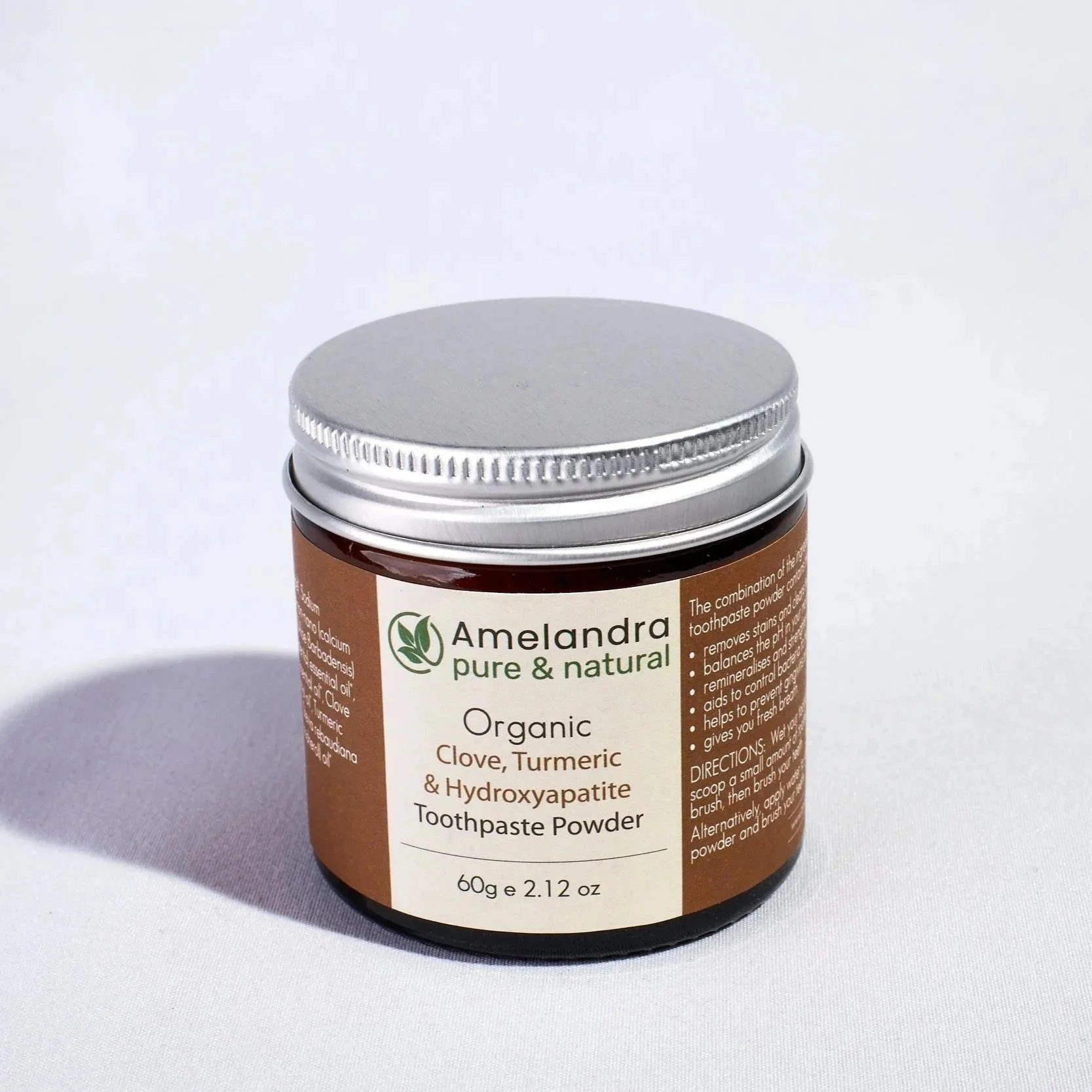 Organic Toothpaste Powder - Clove Turmeric & Hydroxyapatite