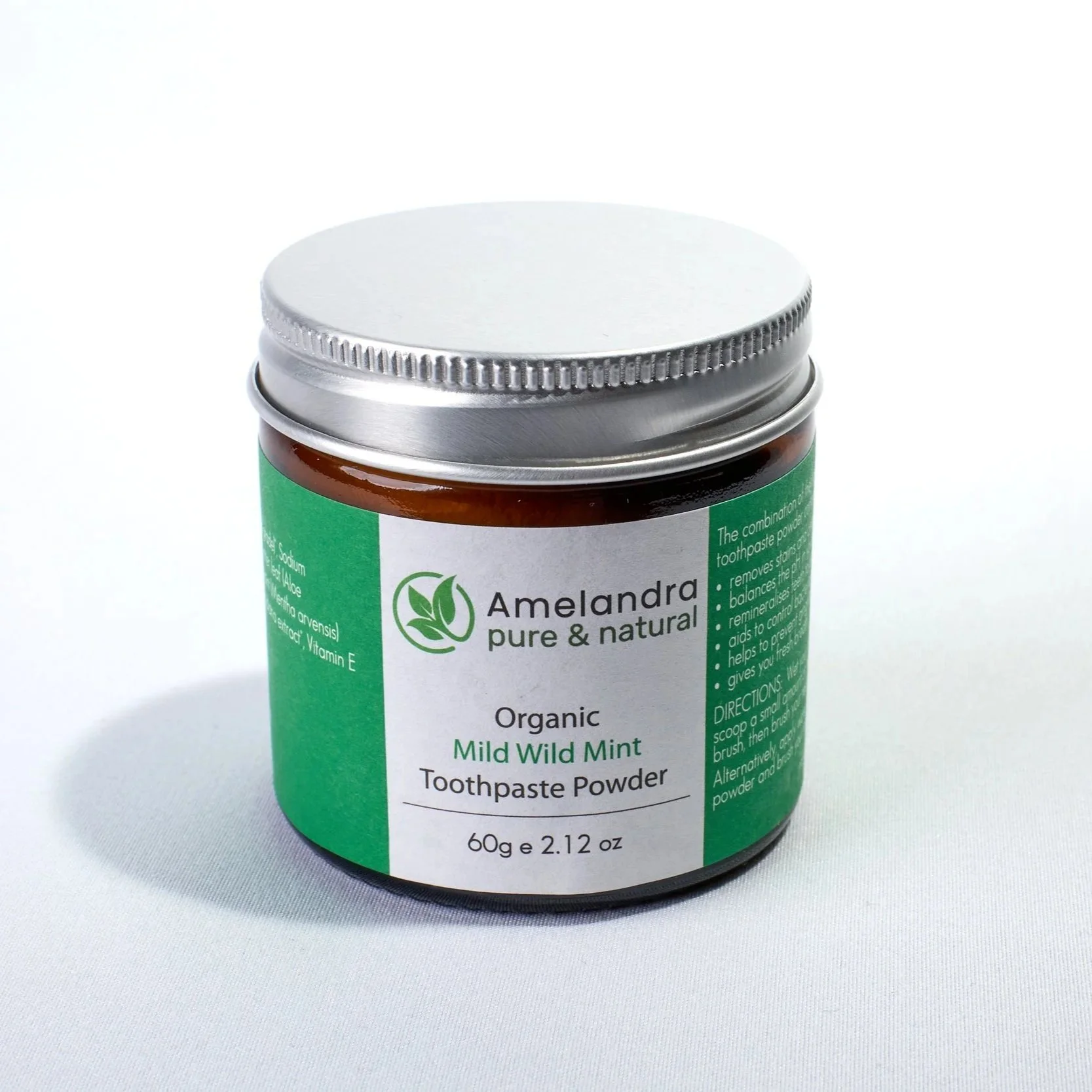 Organic Toothpaste Powder - Wild Mild Mint