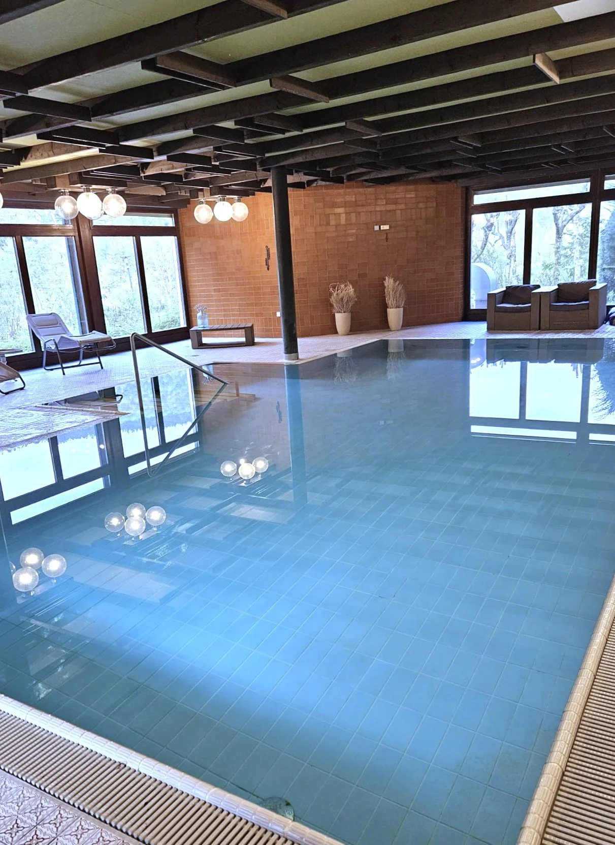 Unser privater Pool im Hotel Orbtal