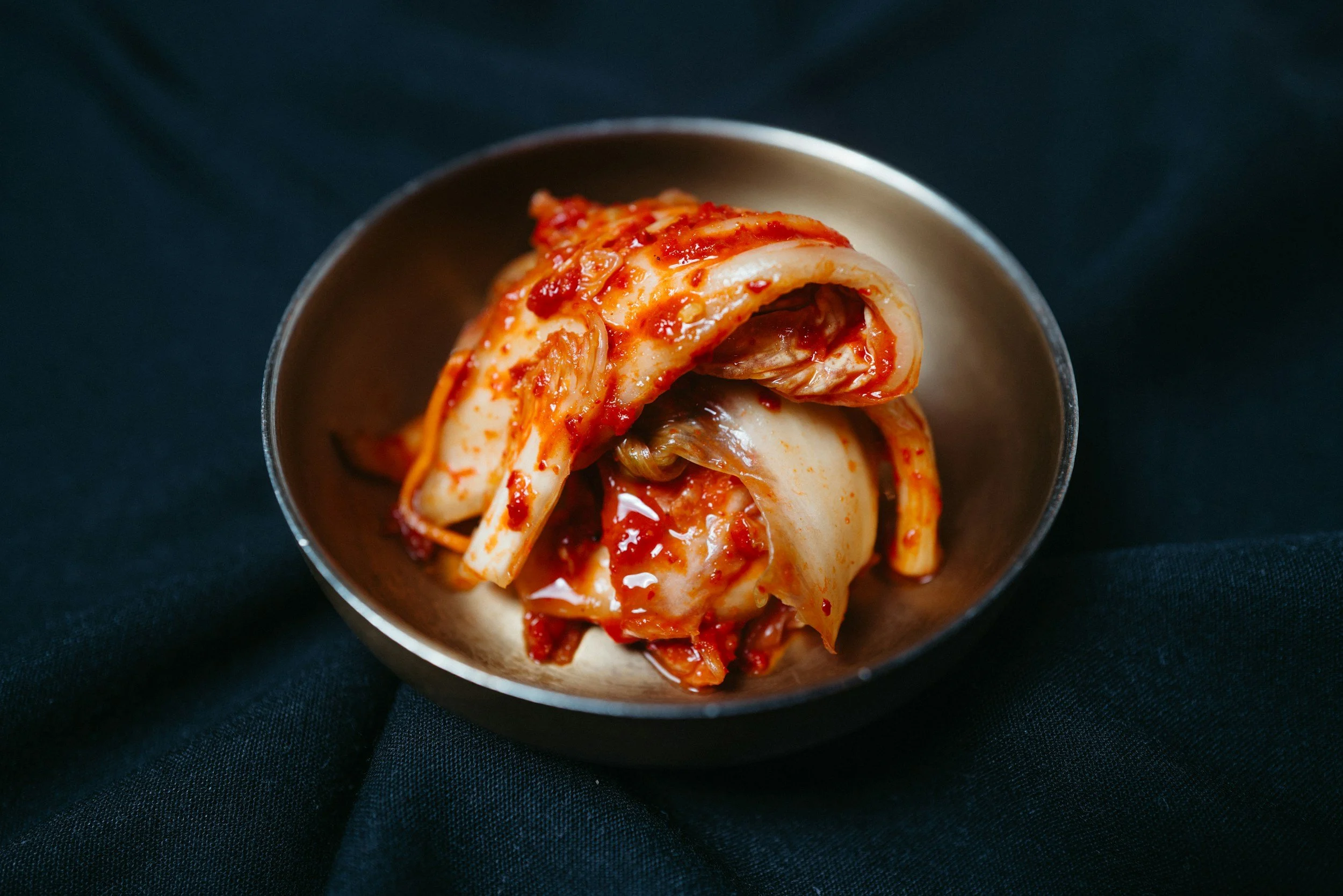 Let's kick off with some kimchi. Its sour spicy taste adds dimension to savoury dishes