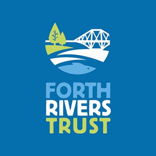 Logo of Forth Rivers Trust featuring a river, trees, and a bridge.