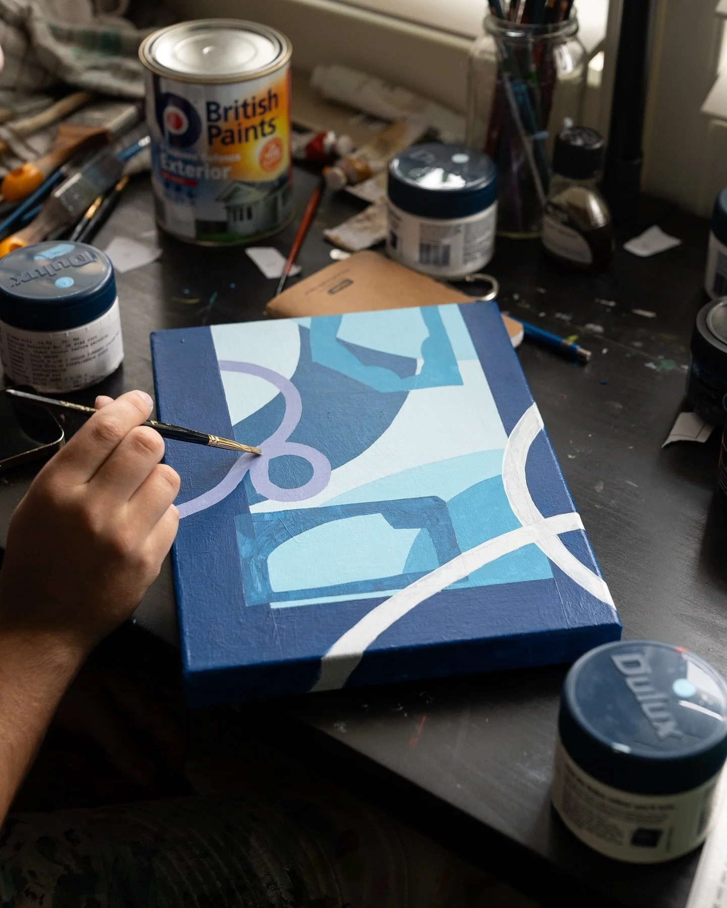 Bringing some of these abstract pieces down to canvas. Working on making a bit of a collection of these soon and can&rsquo;t wait to see them all together!