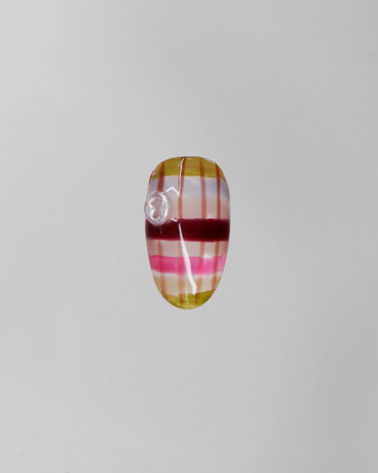 Multicolor Striped Sweater Nail Design