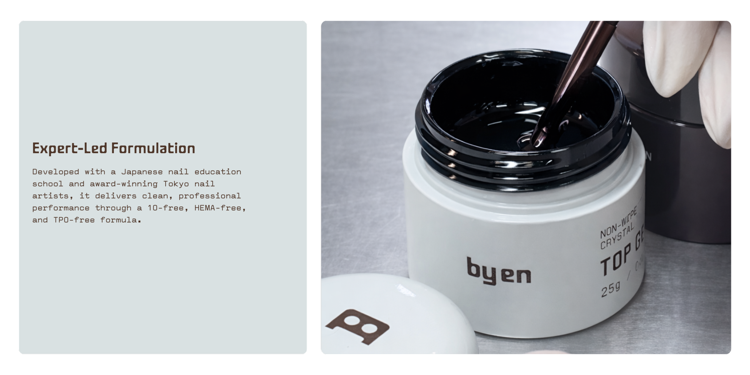 By EN introduces a simplified entry point into the Japanese gel system, designed by Mellow Bar to connect client needs and professional standards with confidence.