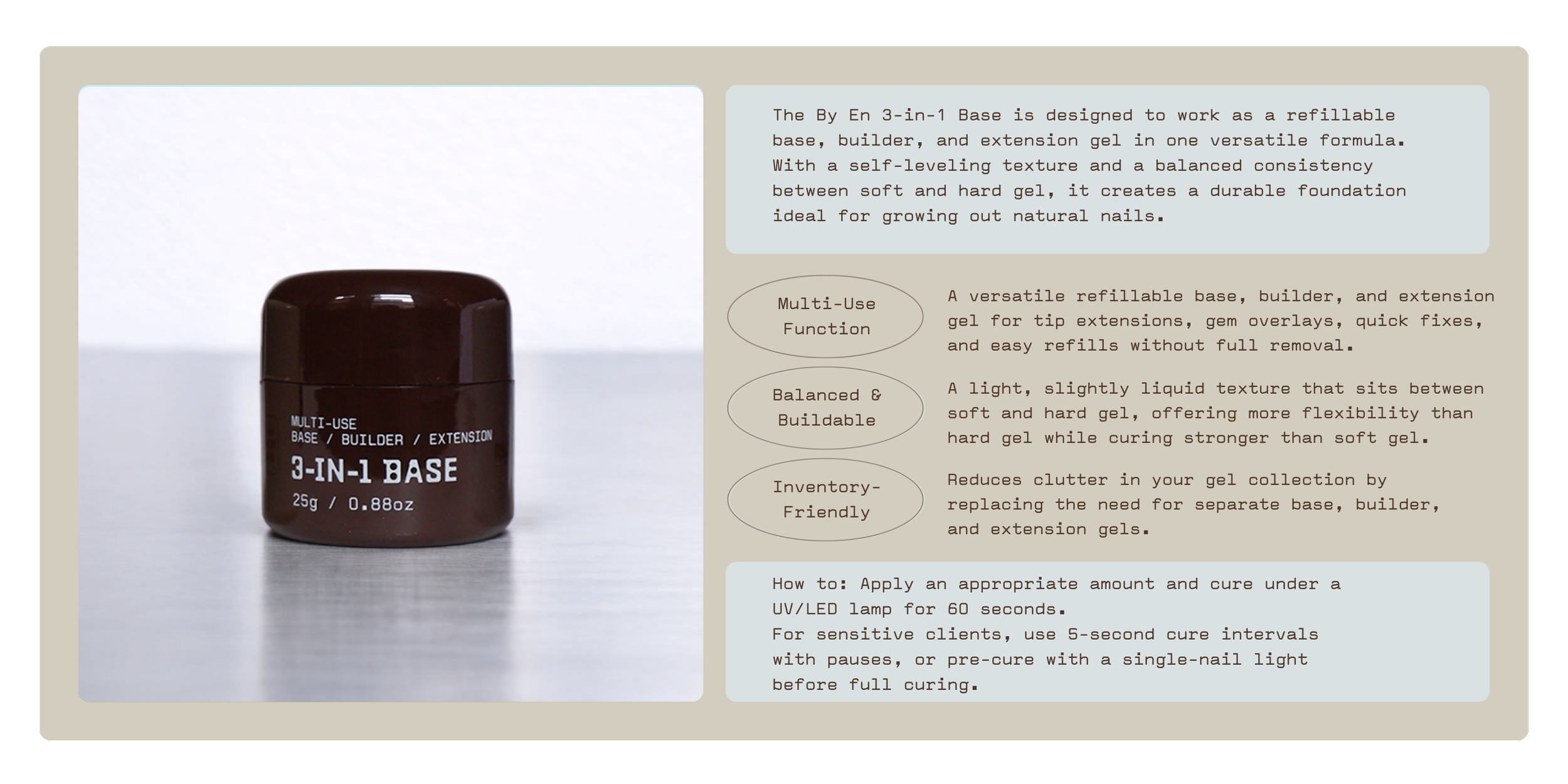 By EN introduces a simplified entry point into the Japanese gel system, designed by Mellow Bar to connect client needs and professional standards with confidence.