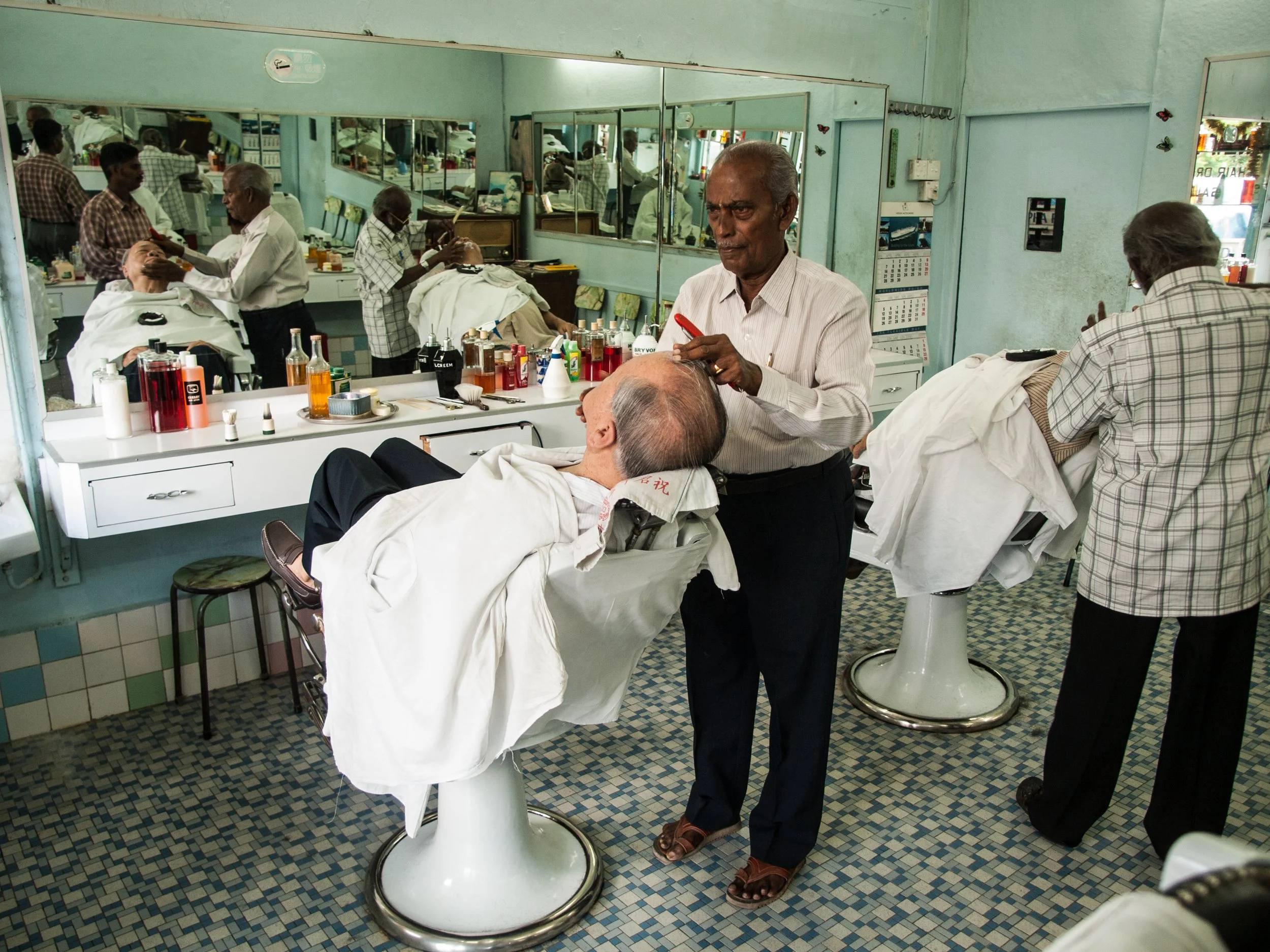 Old Style Siglap Barbers. Long gone