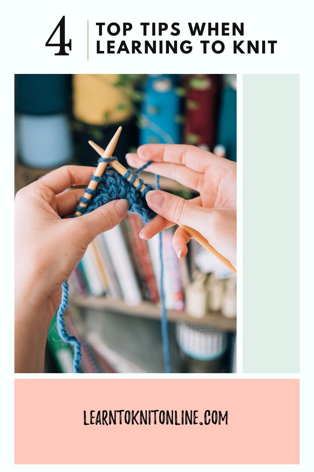 4 Tips When Learning to Knit Pinterest Pin