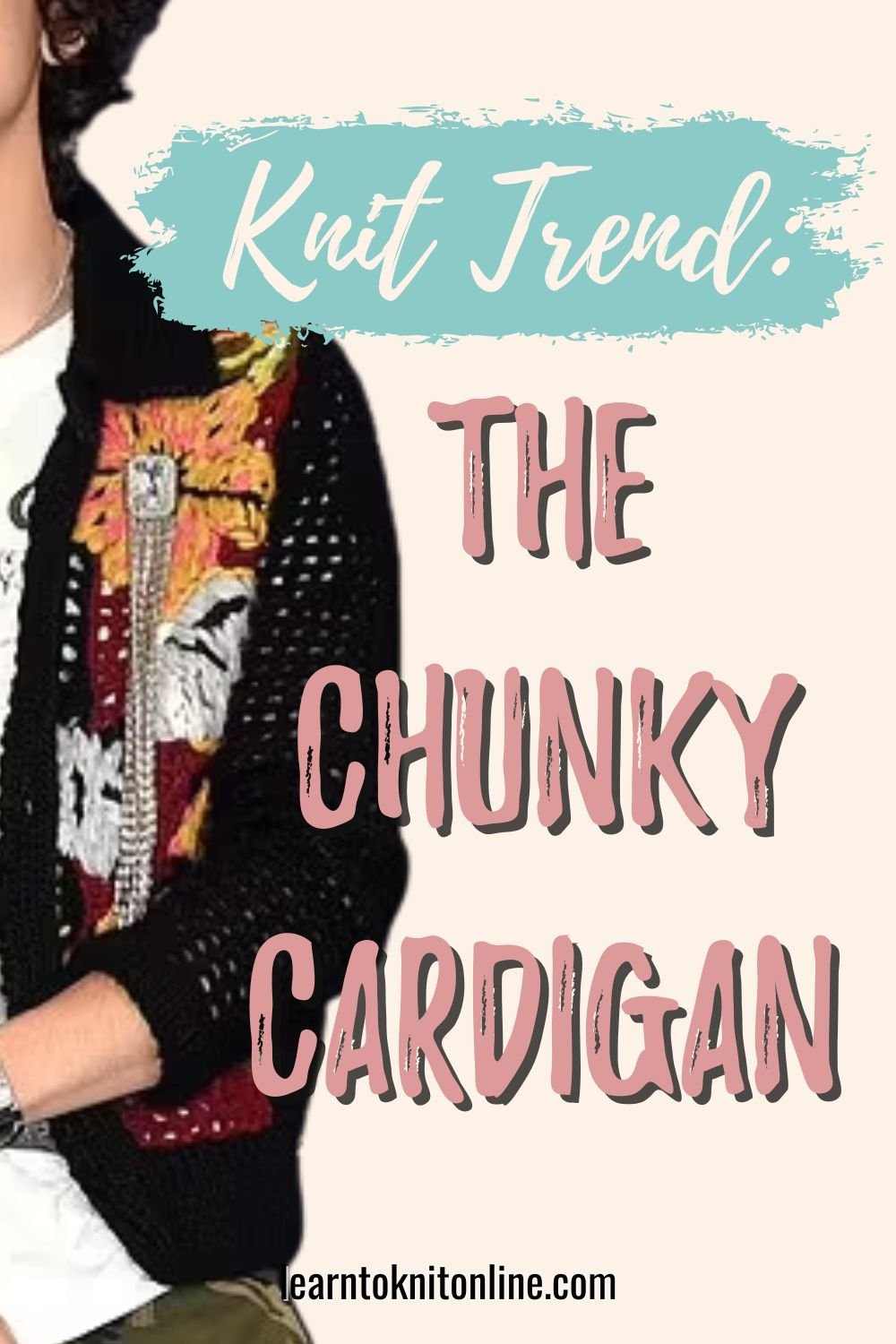 Chunky Cardigan Trend Pinterest Pin