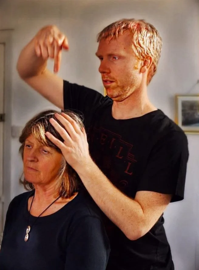 Paul Hand Amatsu trainer demonstrating cranial work