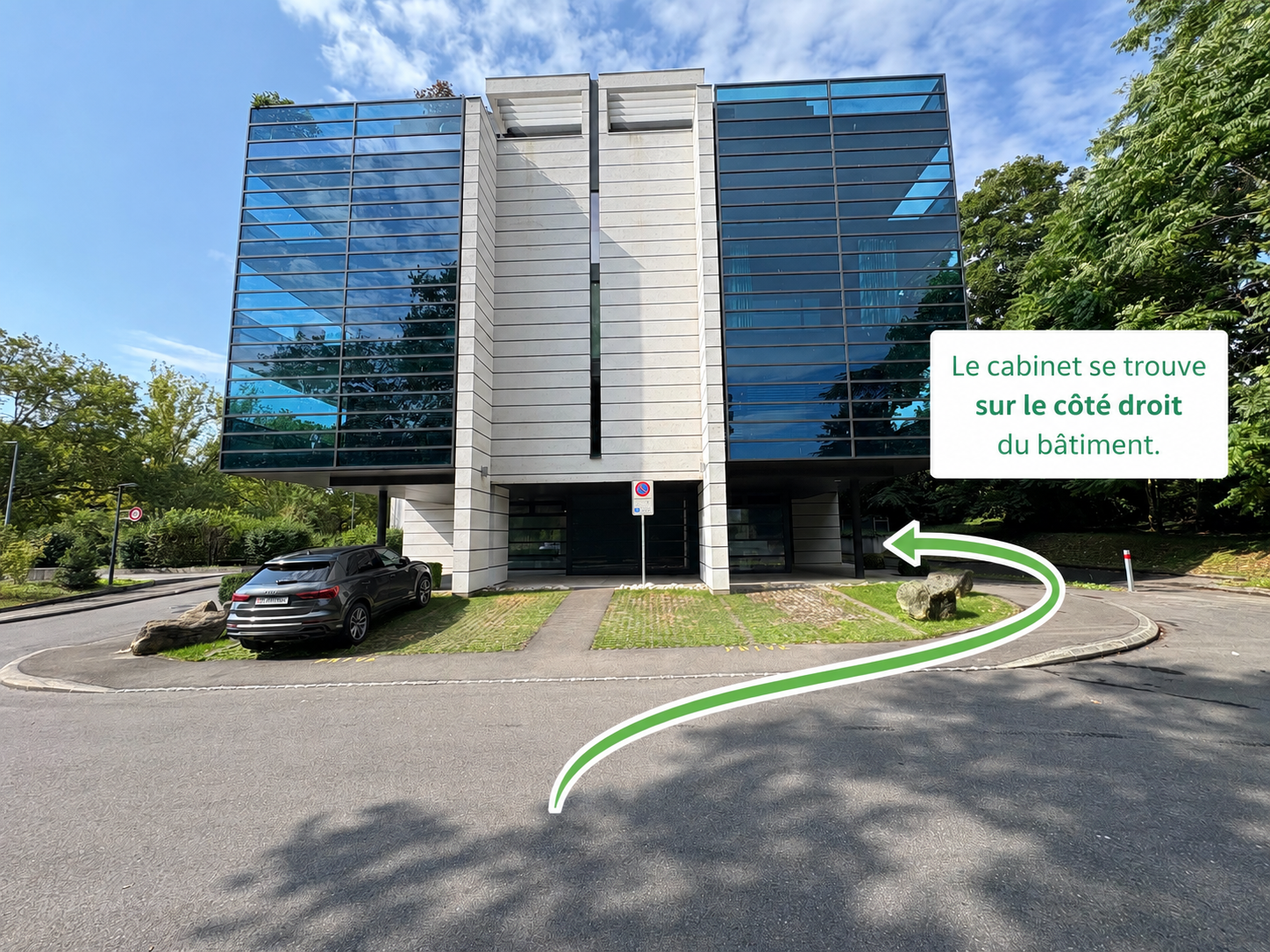 Accès au cabinet Masquelin Acu – Avenue Ignace Paderewski 30A à Morges