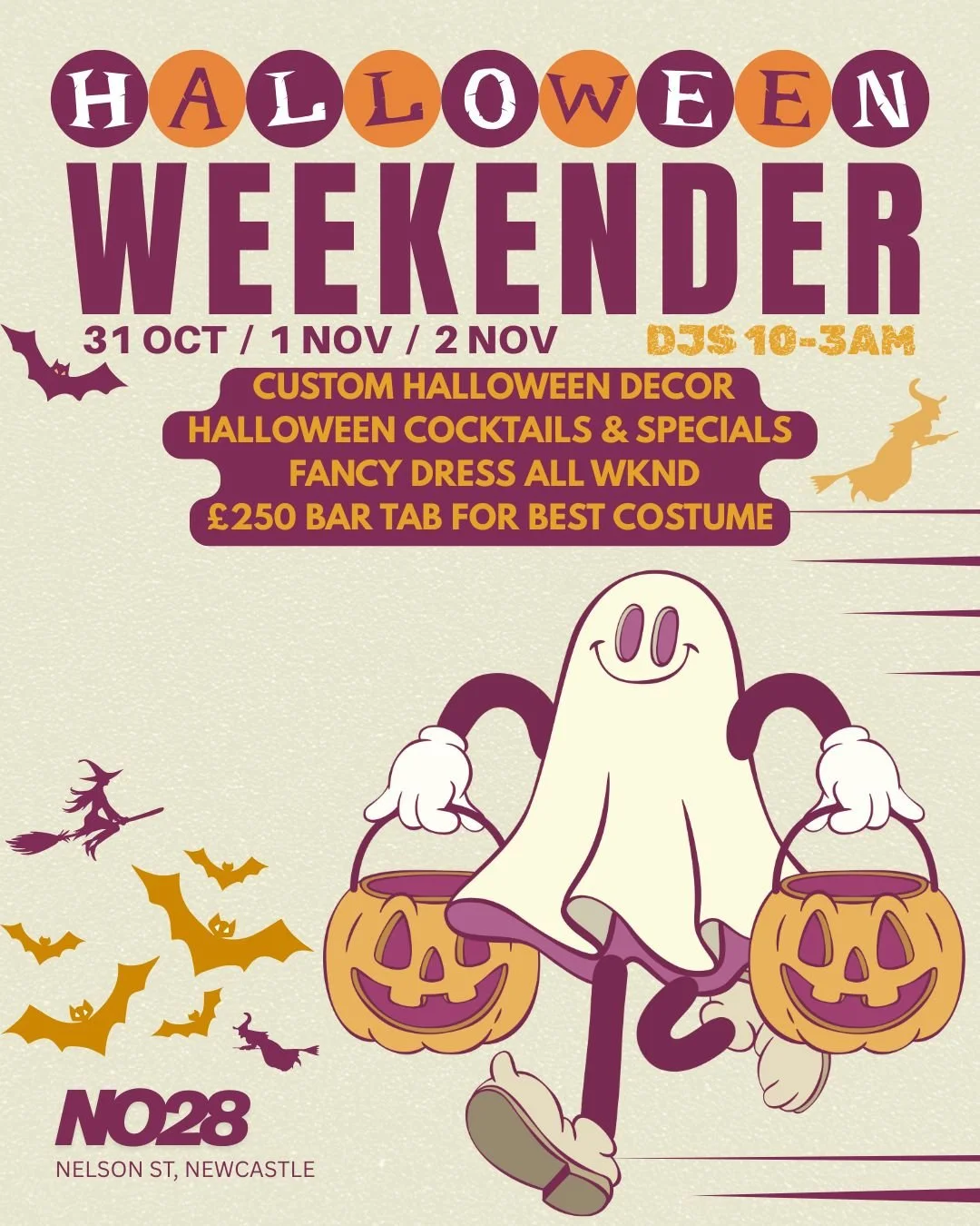 🎃🕷🎃Fancy a &pound;250 Bar Tab... Come &amp; visit over Halloween and present your fabulousness to us. The best costume over the weekend wins. Take the picture inside No28 and then tag yourself at the bar. (winner decided on a public vote from a ph