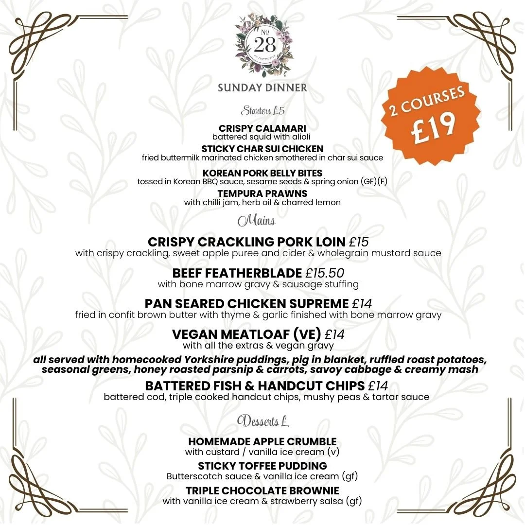 Serving absolutely smashing Sunday Roasts until 6pm today. Walkins welcome