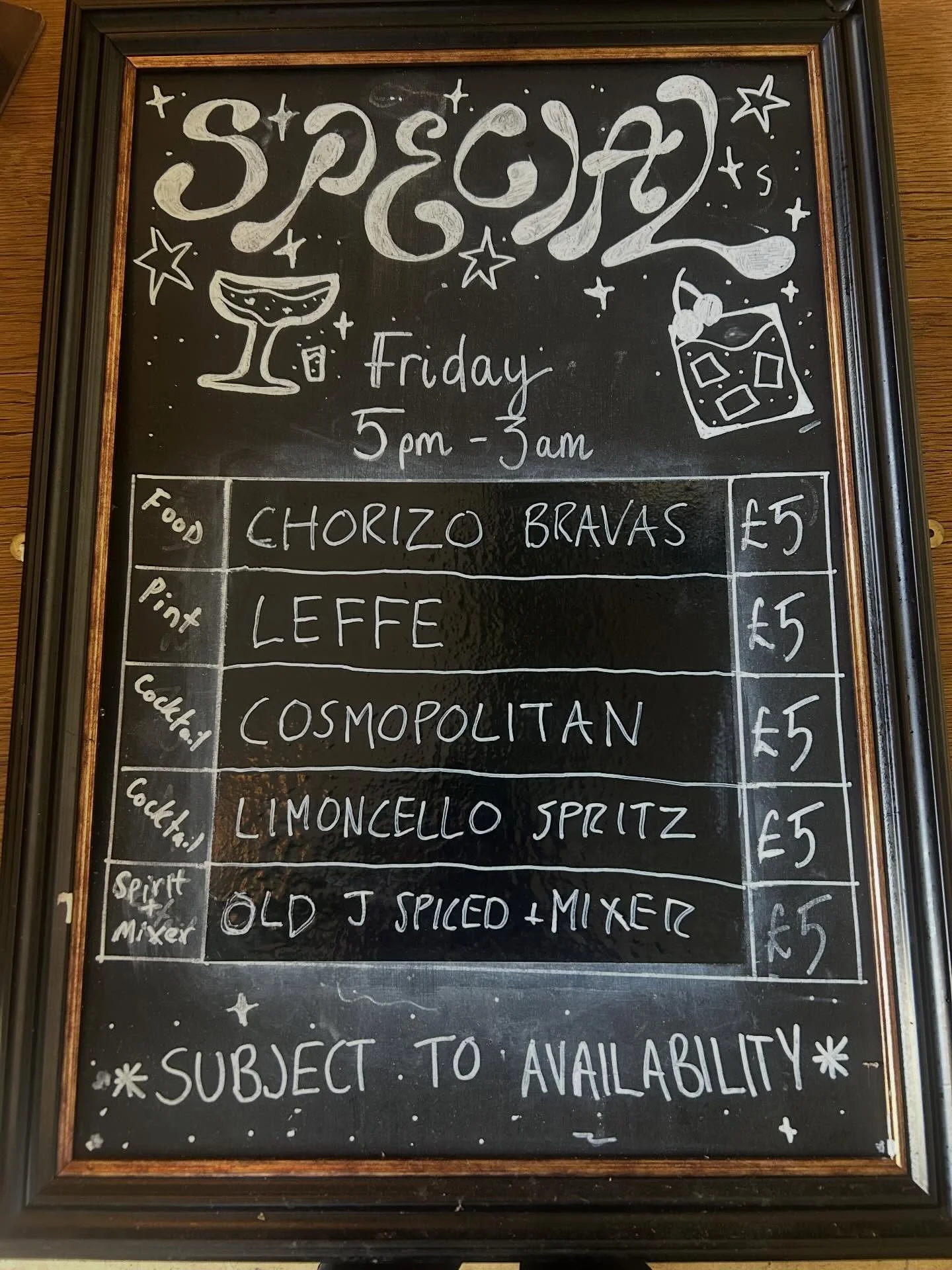 It&rsquo;s Triple 5 Friday - 5 extra special &pound;5 bargains from 5pm. Every Friday at No28