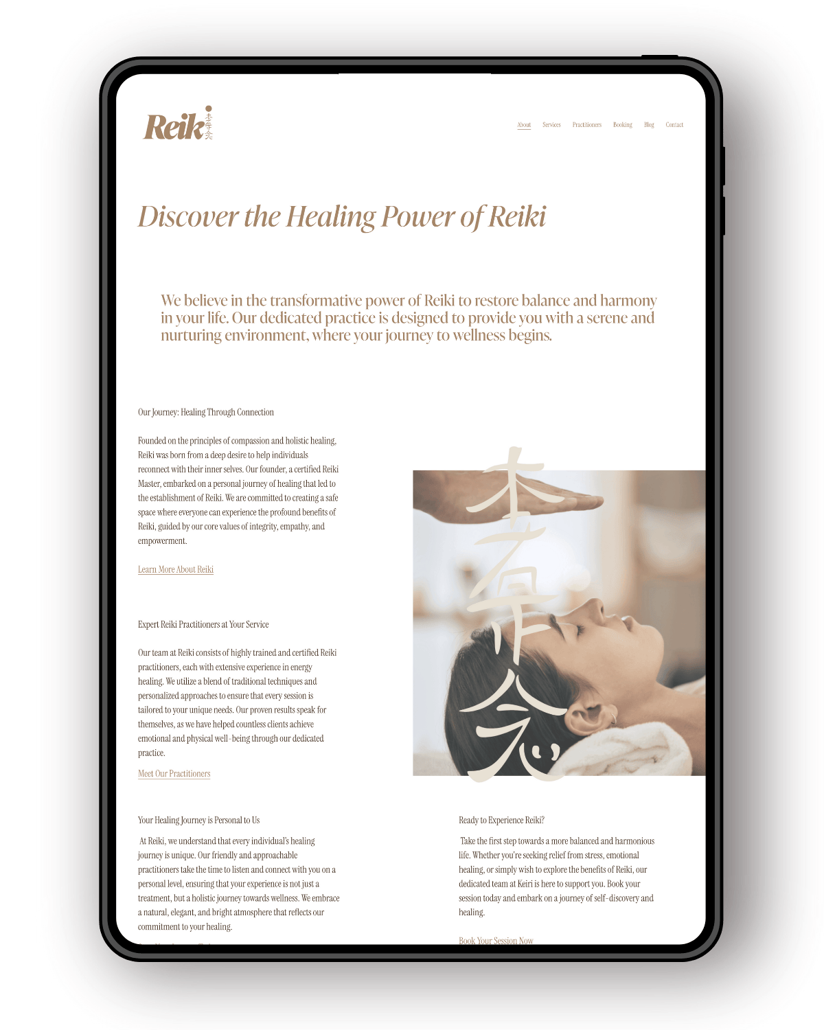 Squarespace Template 7.1 Reiki