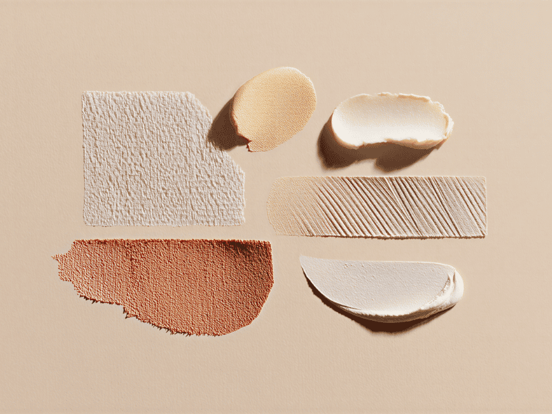 Color and texture swatches