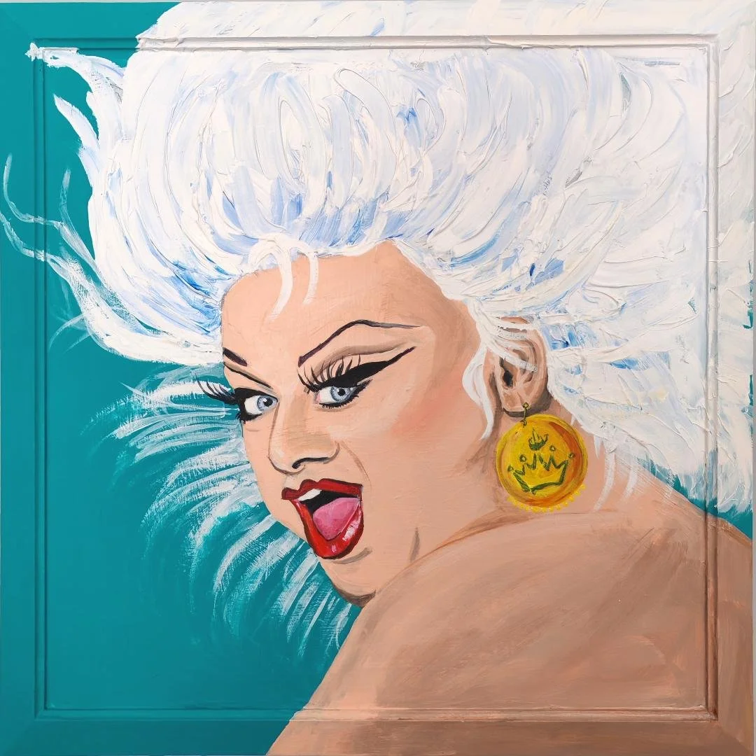Divine. Acrylic on framed board. 21" x 21"
£495