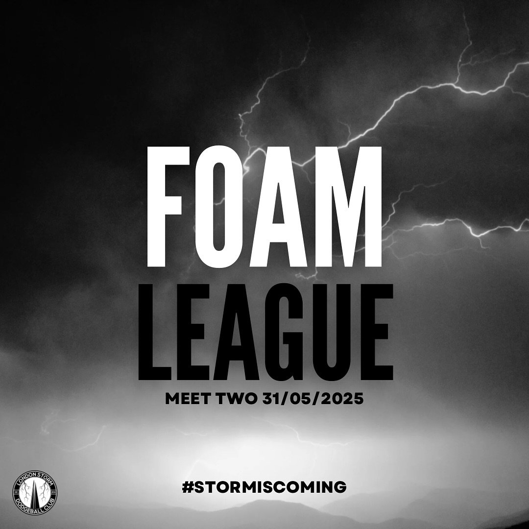 The final foam meet for Storm! Catch us on the livestream playing under the name &lsquo;London United 2&rsquo;😎