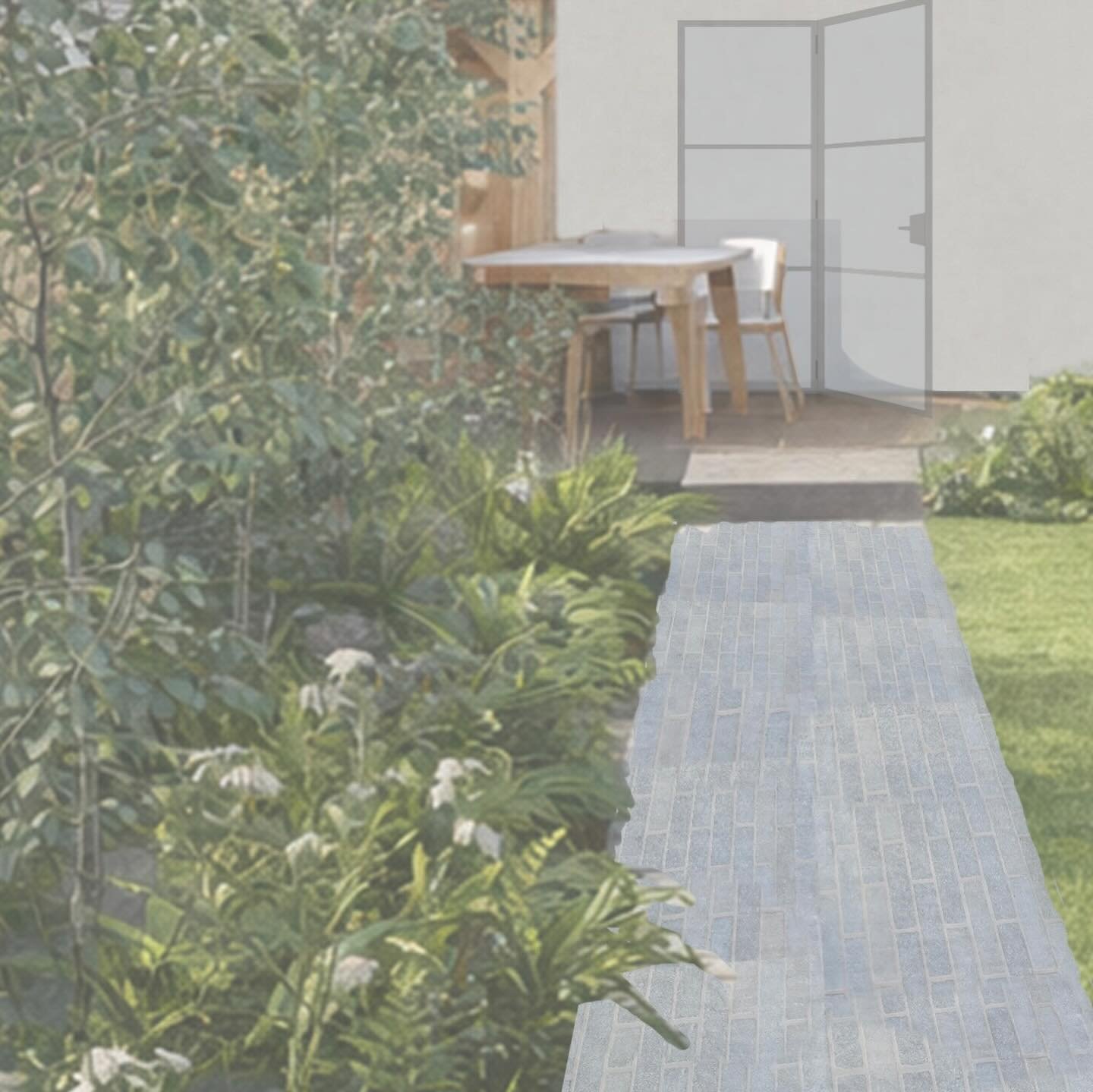 A simple adjustment to transform the journey to a future home office. 

Planting + Purpose. 

Happy weekend! 

#GardenDesign