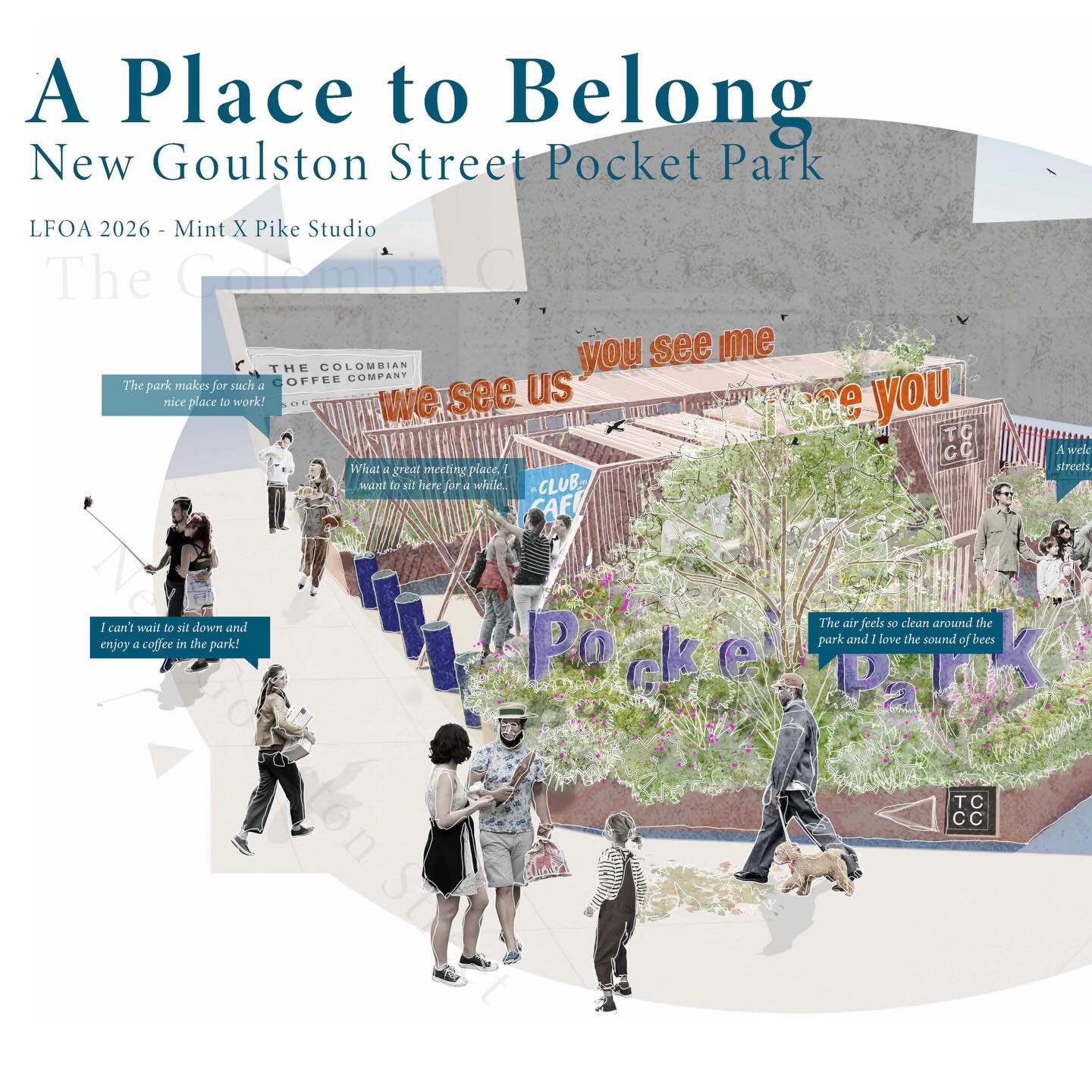 I recently joined Ollie of @pikestudio.landscape on a bid submission for the London Festival of Architecture competition, &lsquo;A Place to Belong: Goulston Street Pocket Park&rsquo;. Together, we used our skills as Landscape Architects along with ou