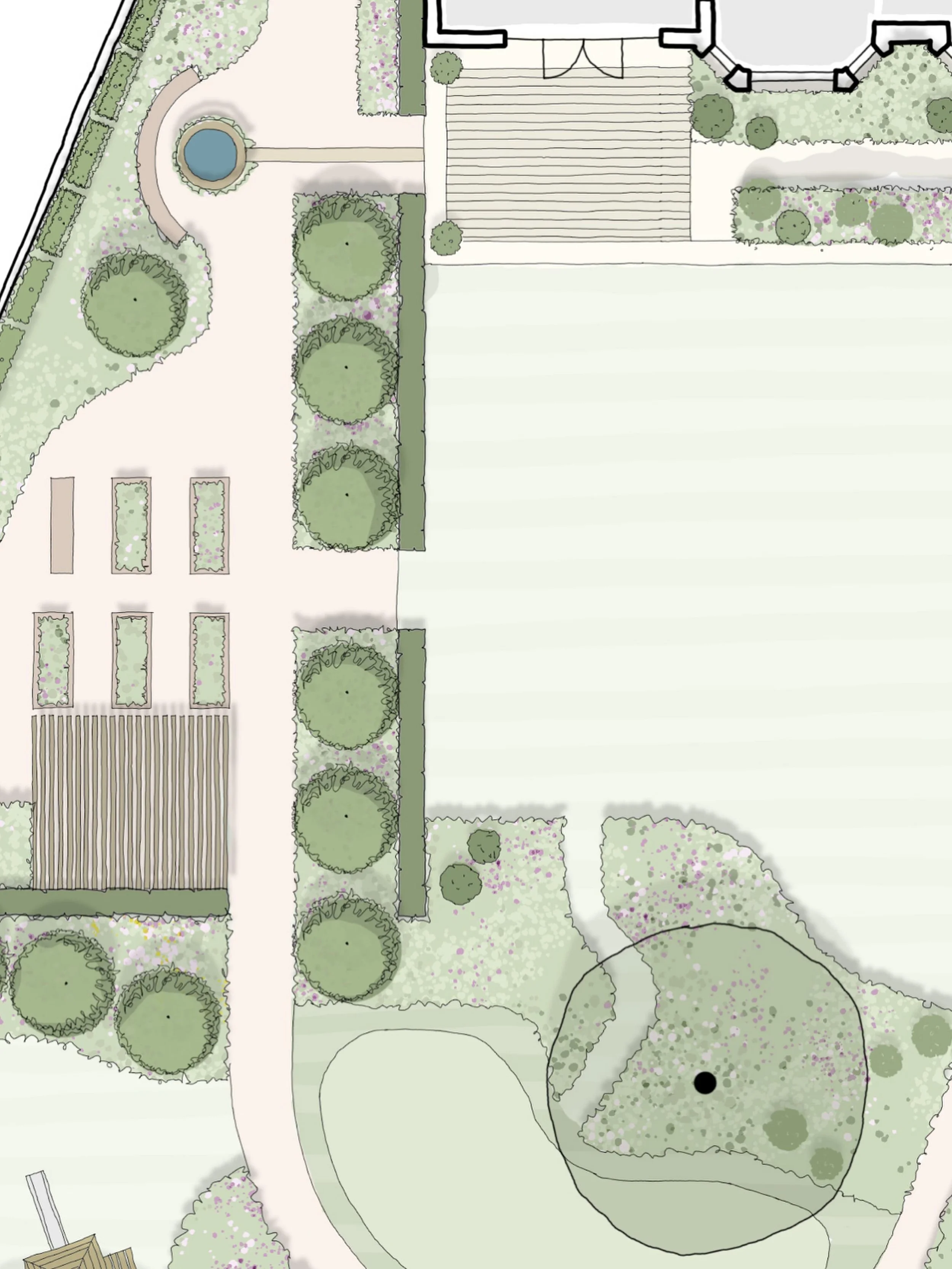 Concept design for a Georgian inspired garden. 

#GardenDesign #CotswoldsGardens #MintLD #LandscapeArchitecture