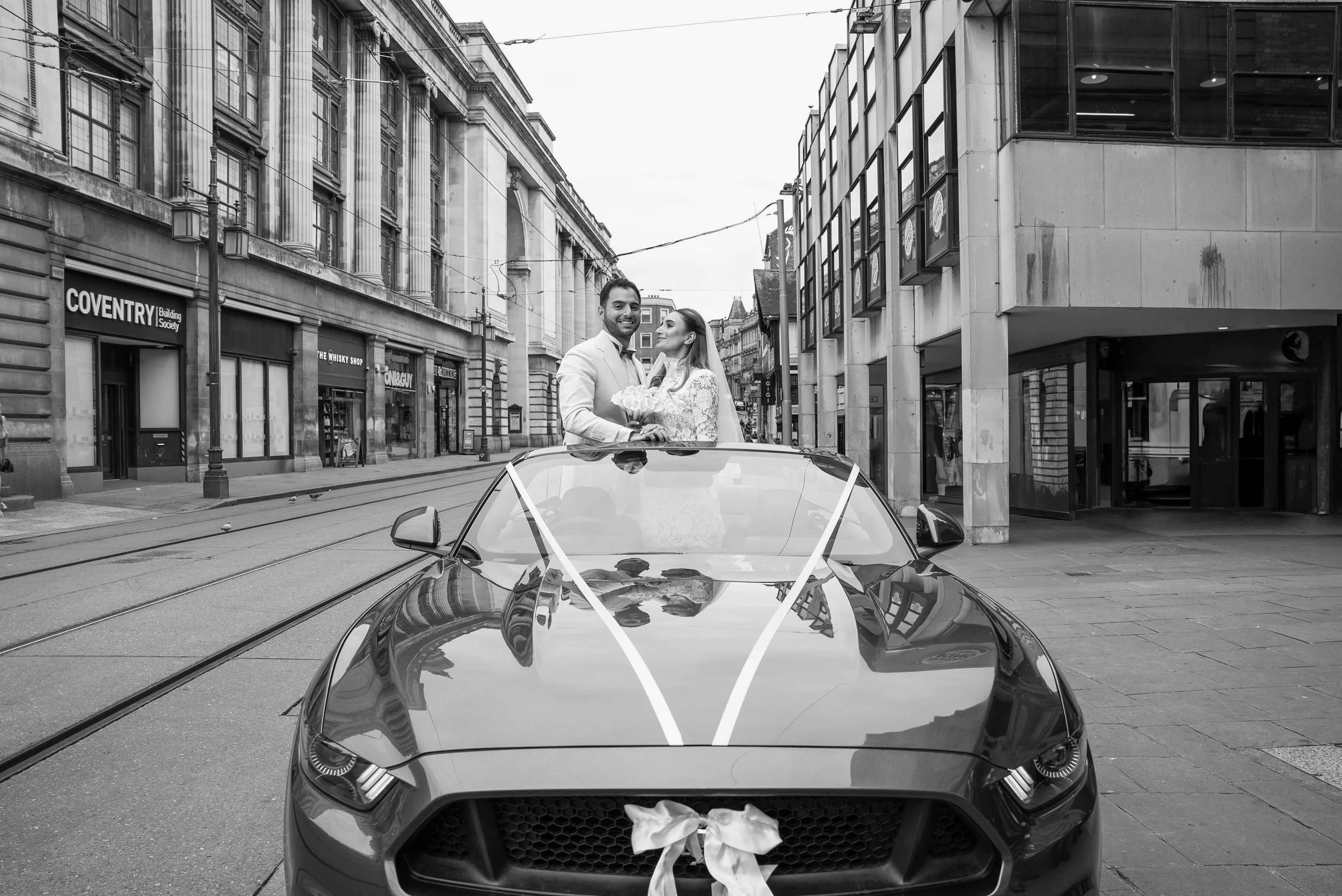 Cinematic wedding photography in Nottingham countryside