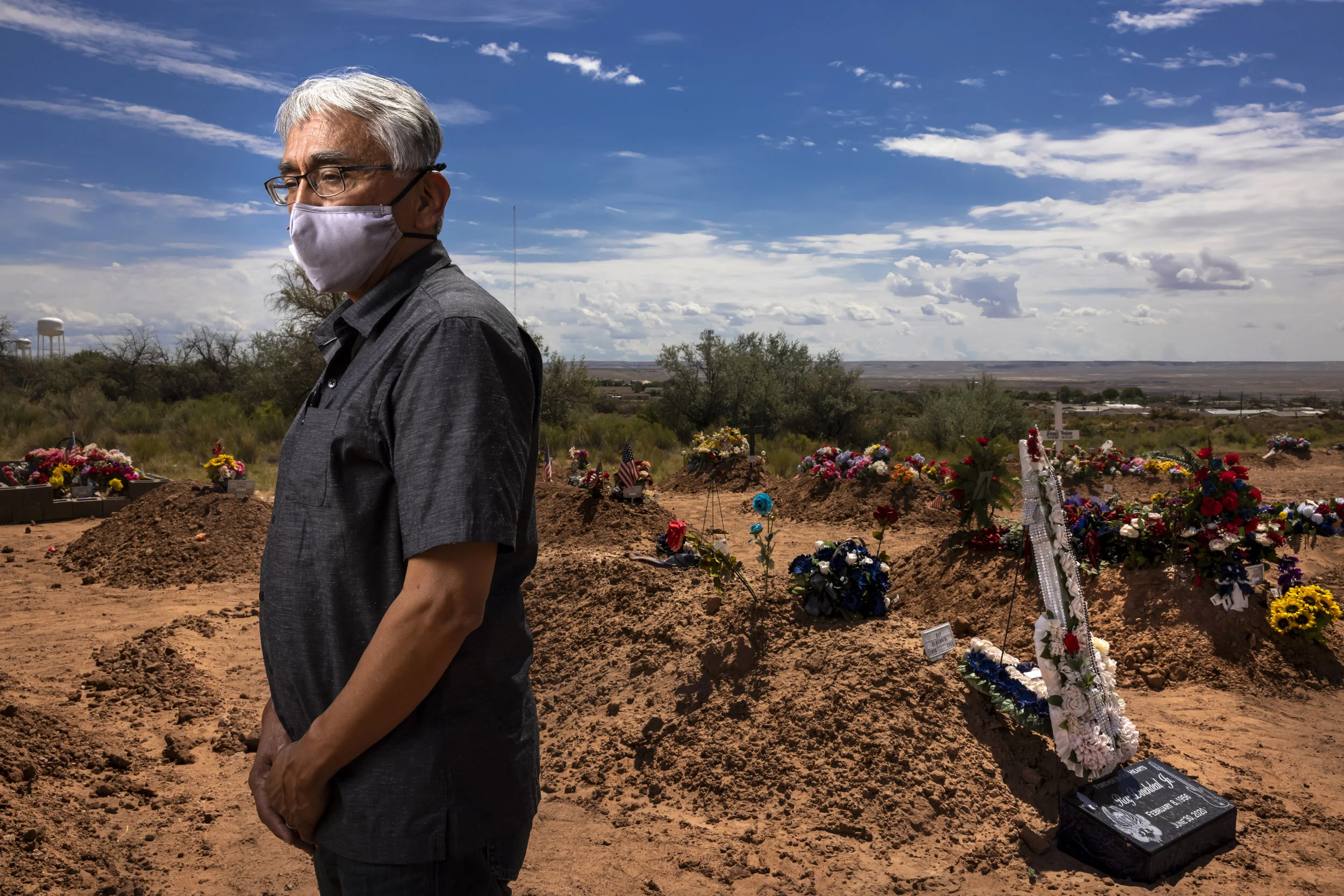 TUBA CITY, ARIZONA: Michael Begay is the director of the Valley Ridge Mortuary in Tuba City on the Navajo Reservation. He Is also the funeral director. Michael says that death toll for the last 4 months is over 370, of which at least 60% are Covid r
